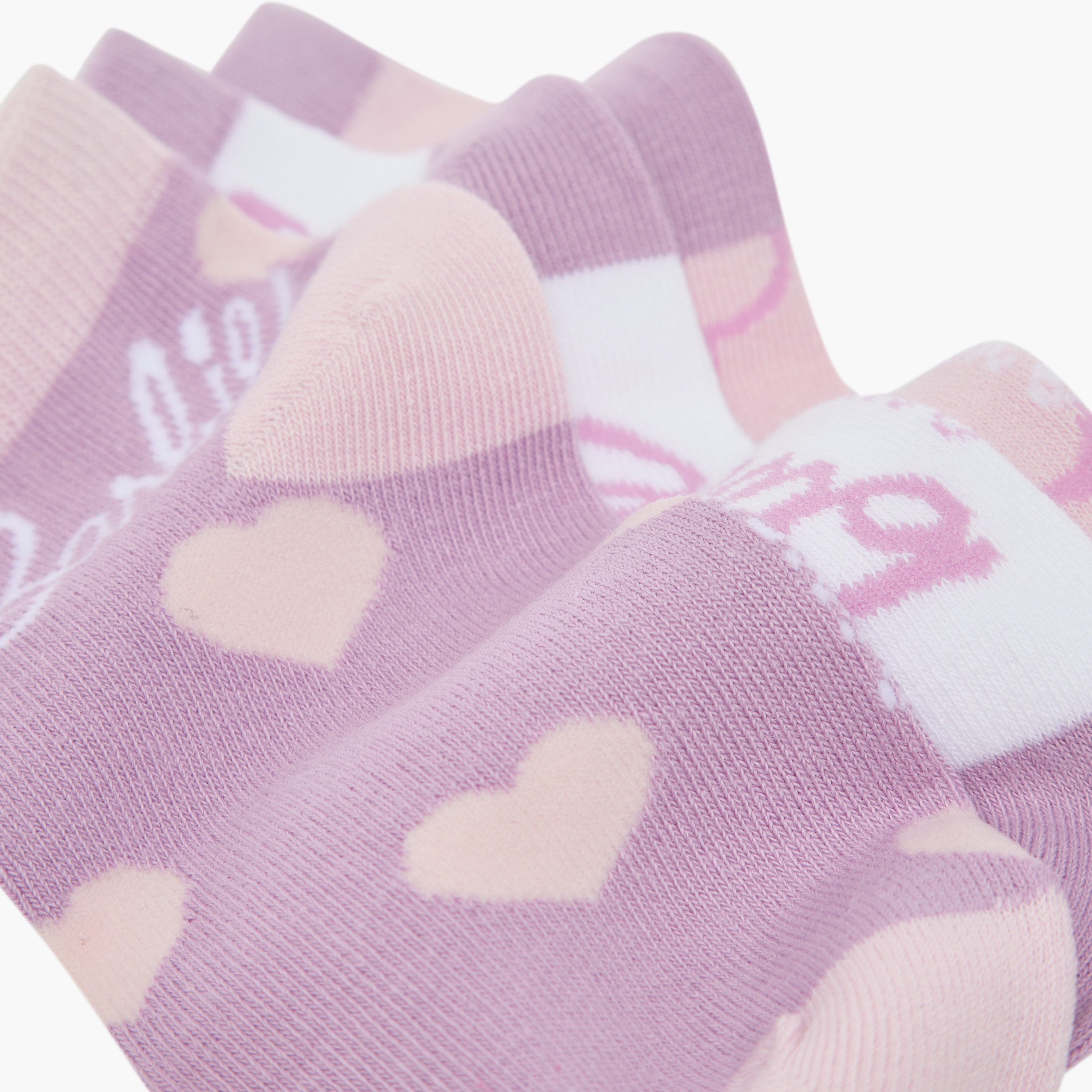 Barbie Print Ankle Length Socks - Set of 3-girls-accessories-socks-image-4