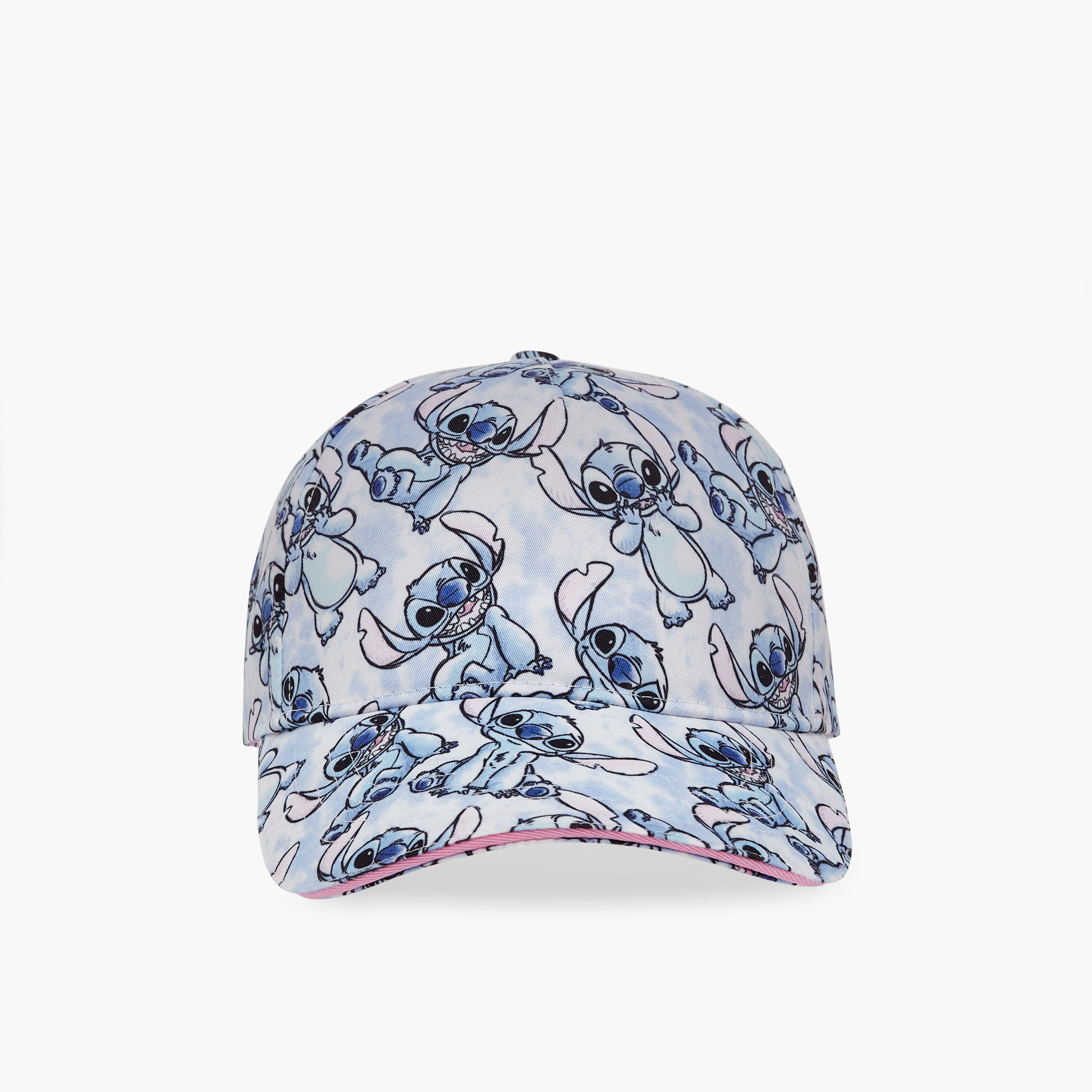 Disney Stitch Print Cap with Hook and Loop Closure-girls-accessories-caps-image-1