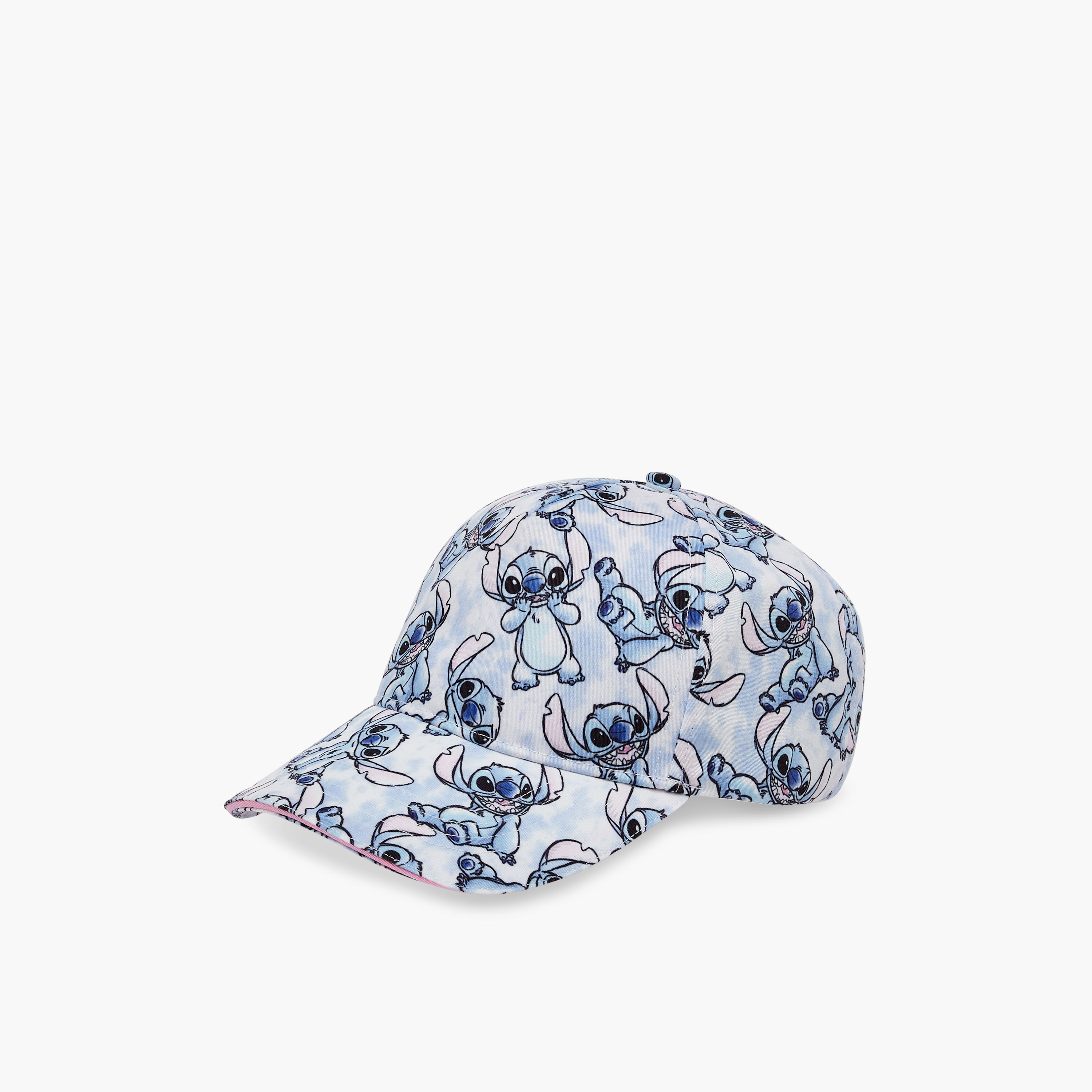 Disney Stitch Print Cap with Hook and Loop Closure-girls-accessories-caps-image-2