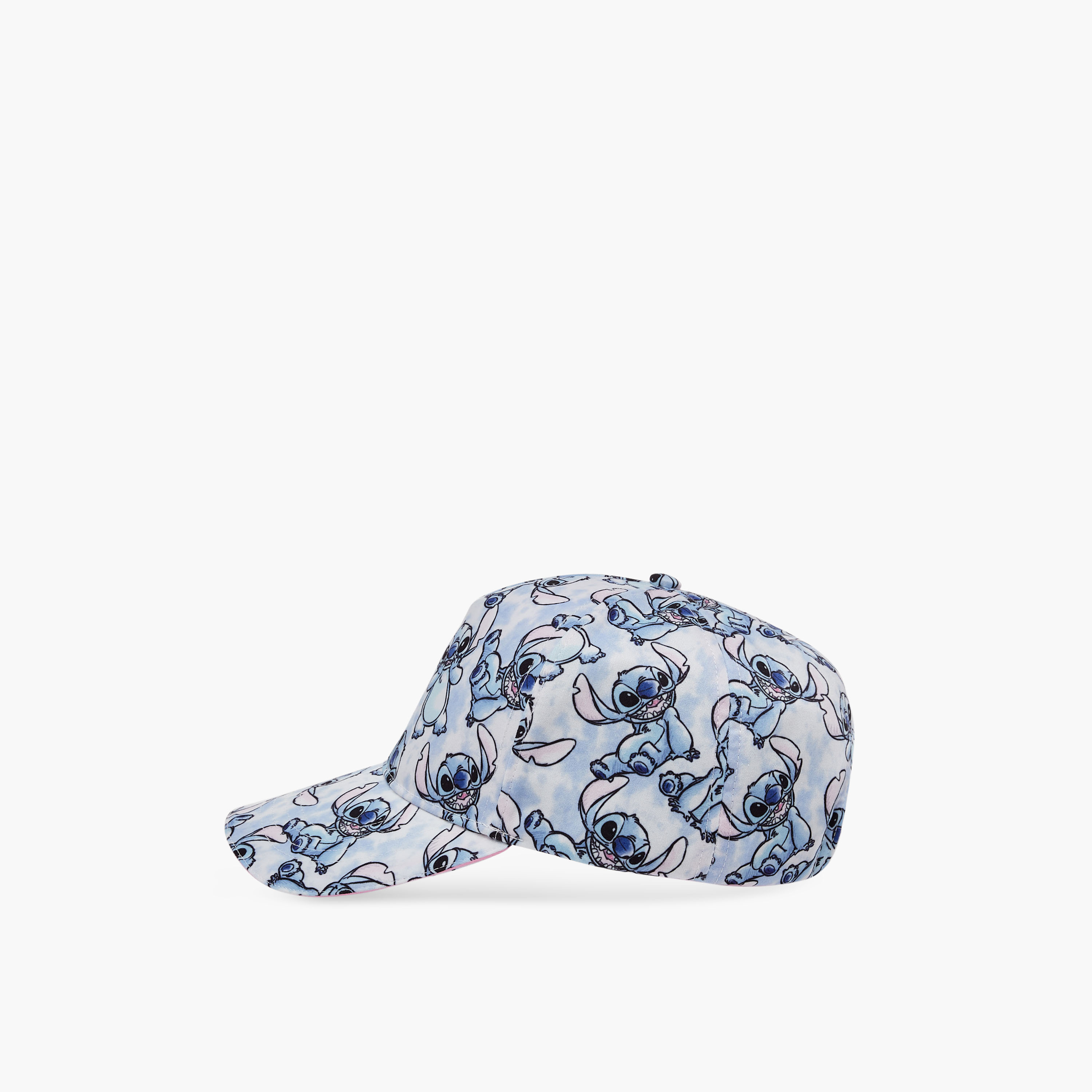 Disney Stitch Print Cap with Hook and Loop Closure-girls-accessories-caps-image-3