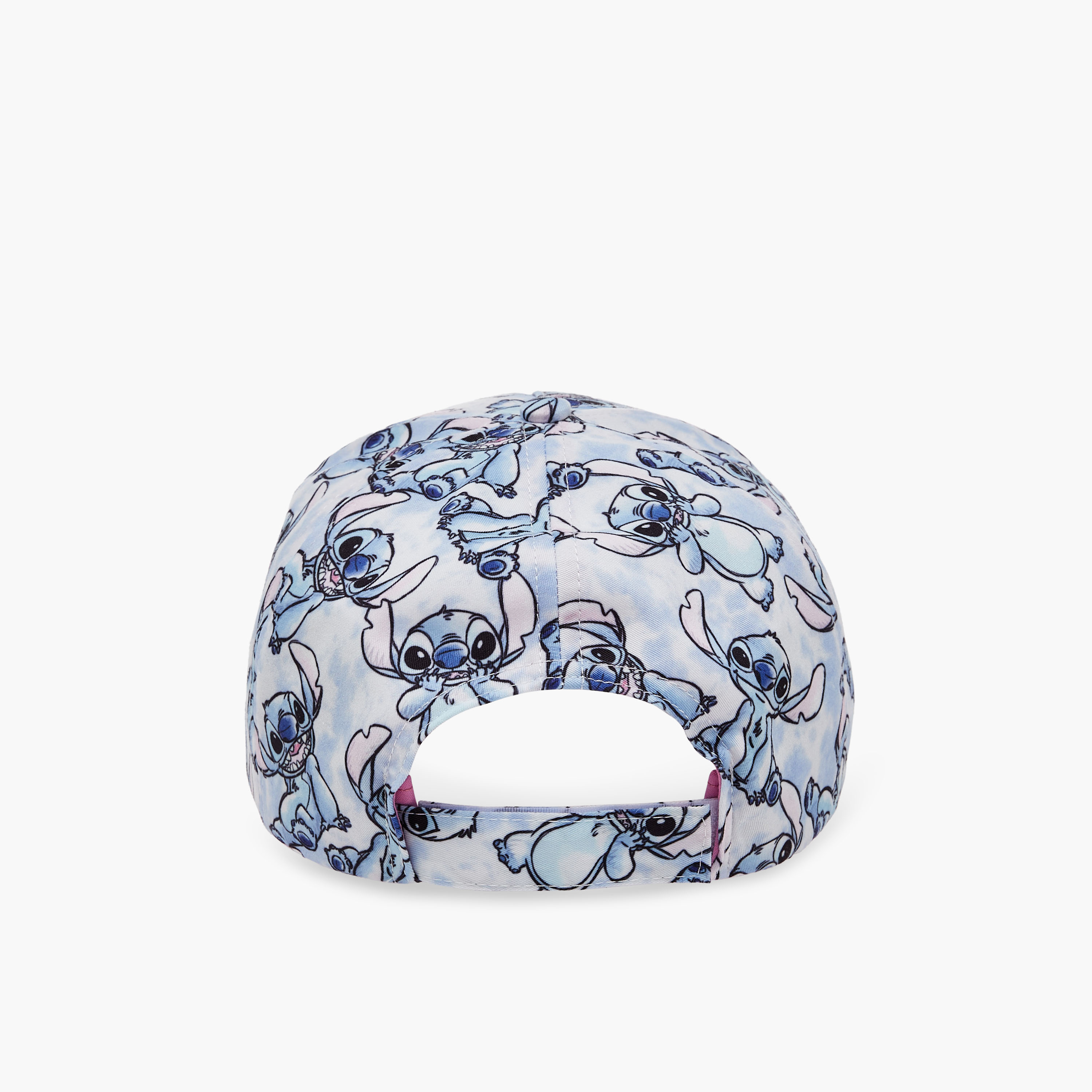 Disney Stitch Print Cap with Hook and Loop Closure-girls-accessories-caps-image-4