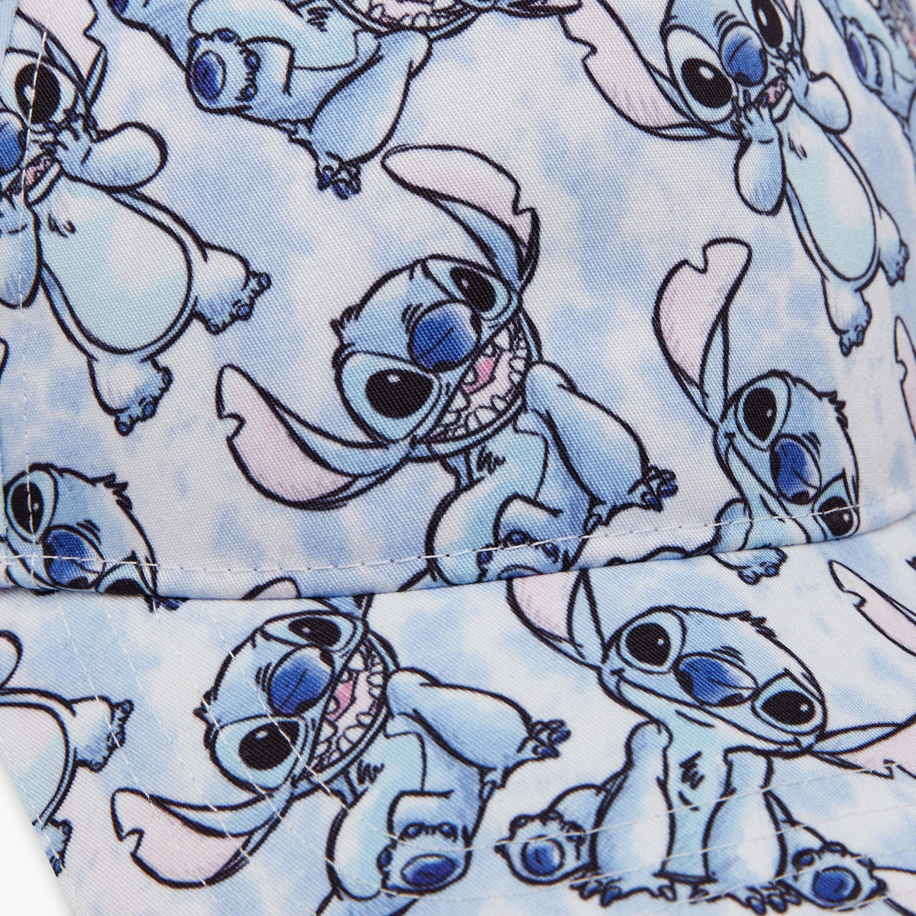 Disney Stitch Print Cap with Hook and Loop Closure-girls-accessories-caps-image-5