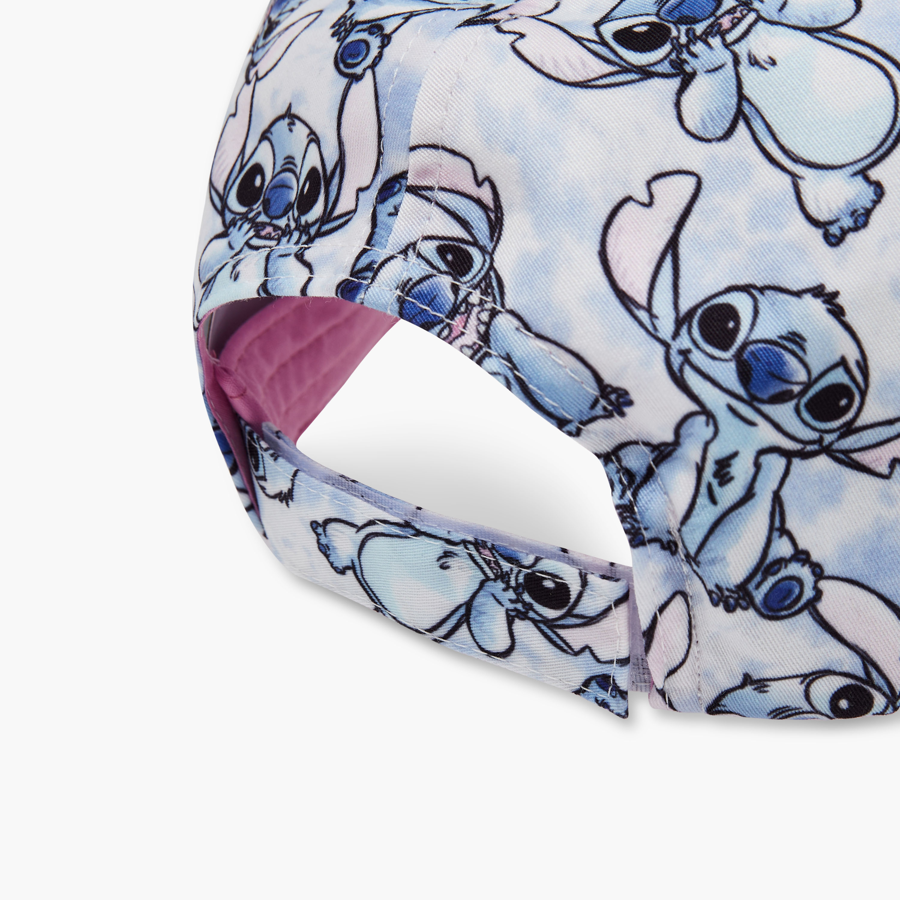 Disney Stitch Print Cap with Hook and Loop Closure-girls-accessories-caps-image-6