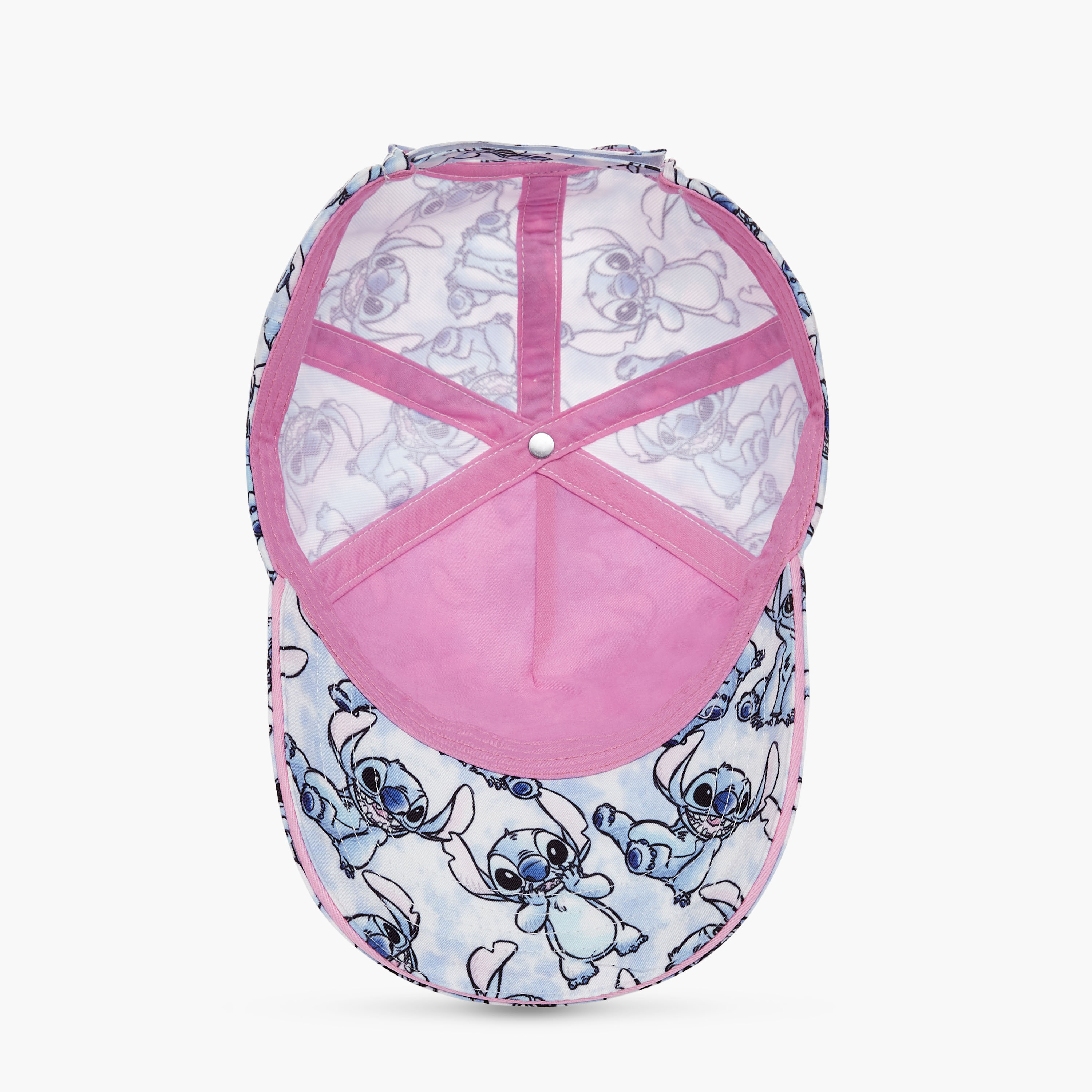 Disney Stitch Print Cap with Hook and Loop Closure-girls-accessories-caps-image-7