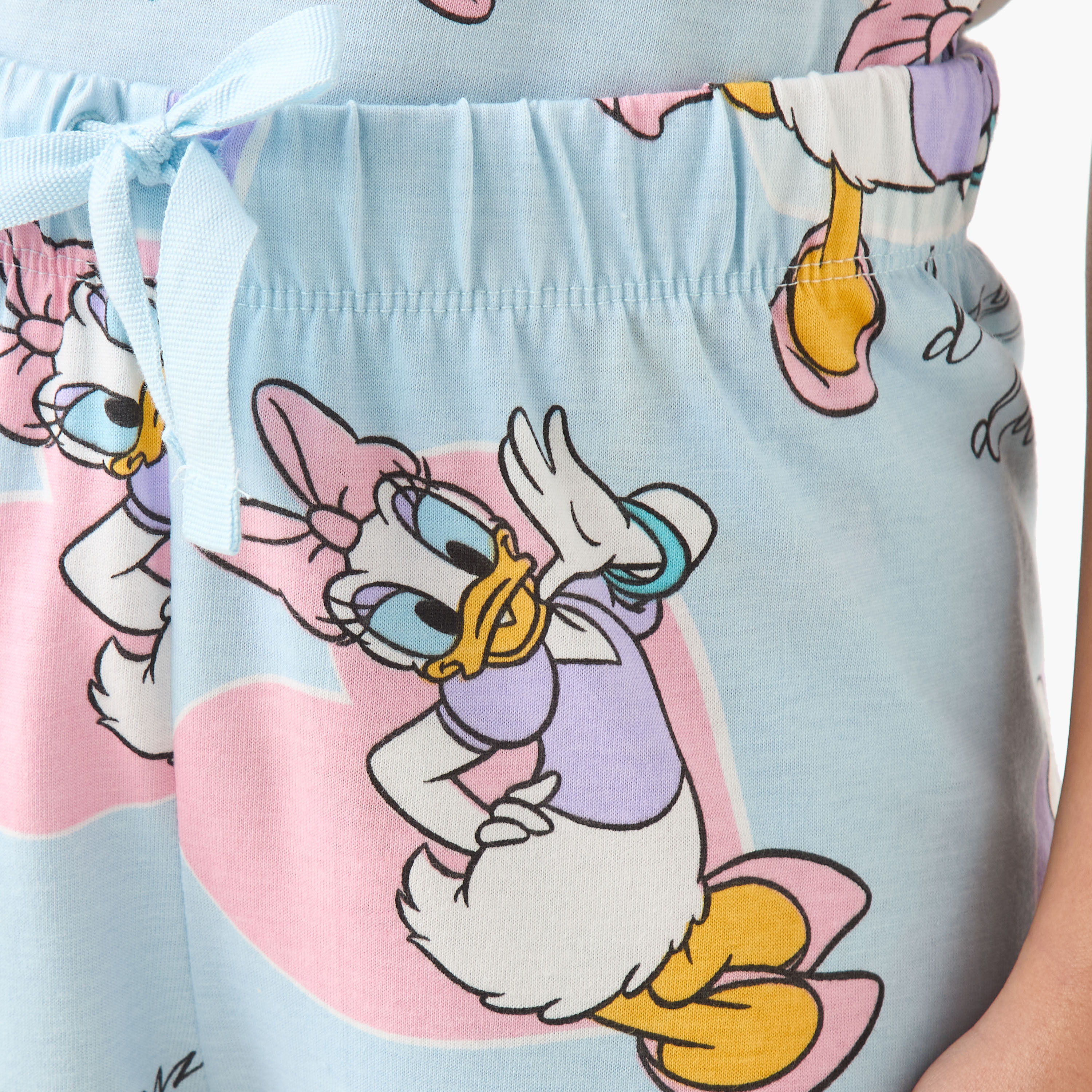 Disney Daisy Duck Print T-shirt with Pyjama - Set of 2-girls-clothing-multipacks-image-8