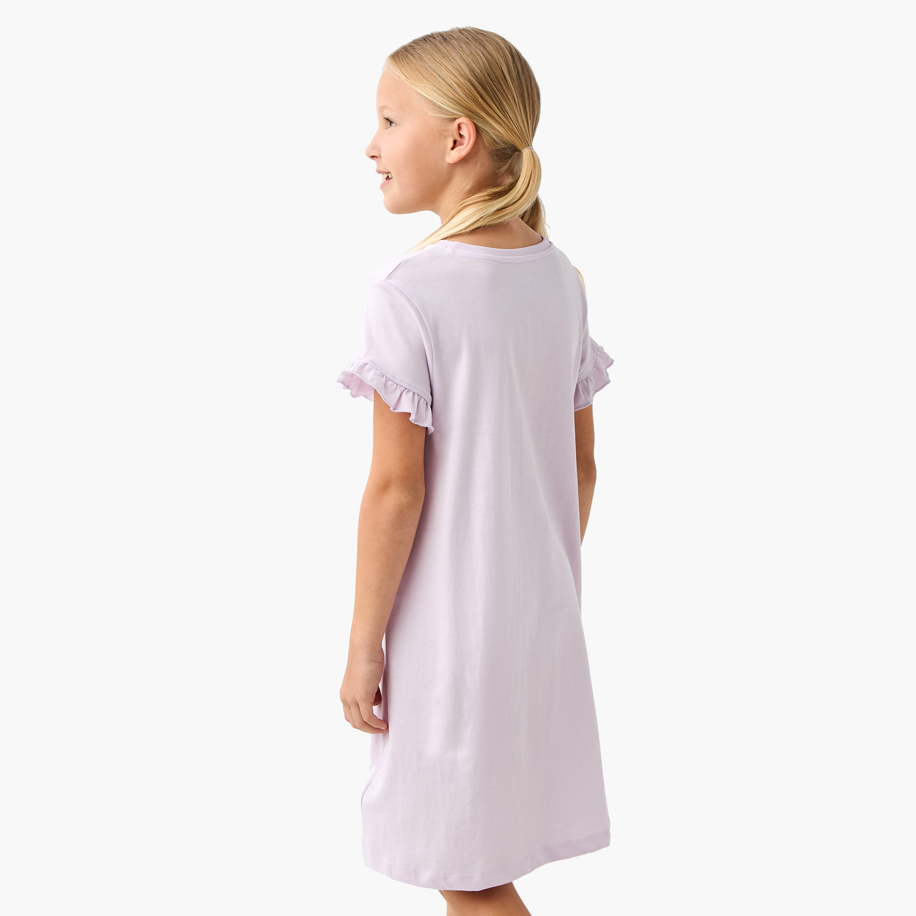 Disney Angel and Stitch Print Night Dress with Ruffle Detail - Set of 2-girls-clothing-nightwear-image-4