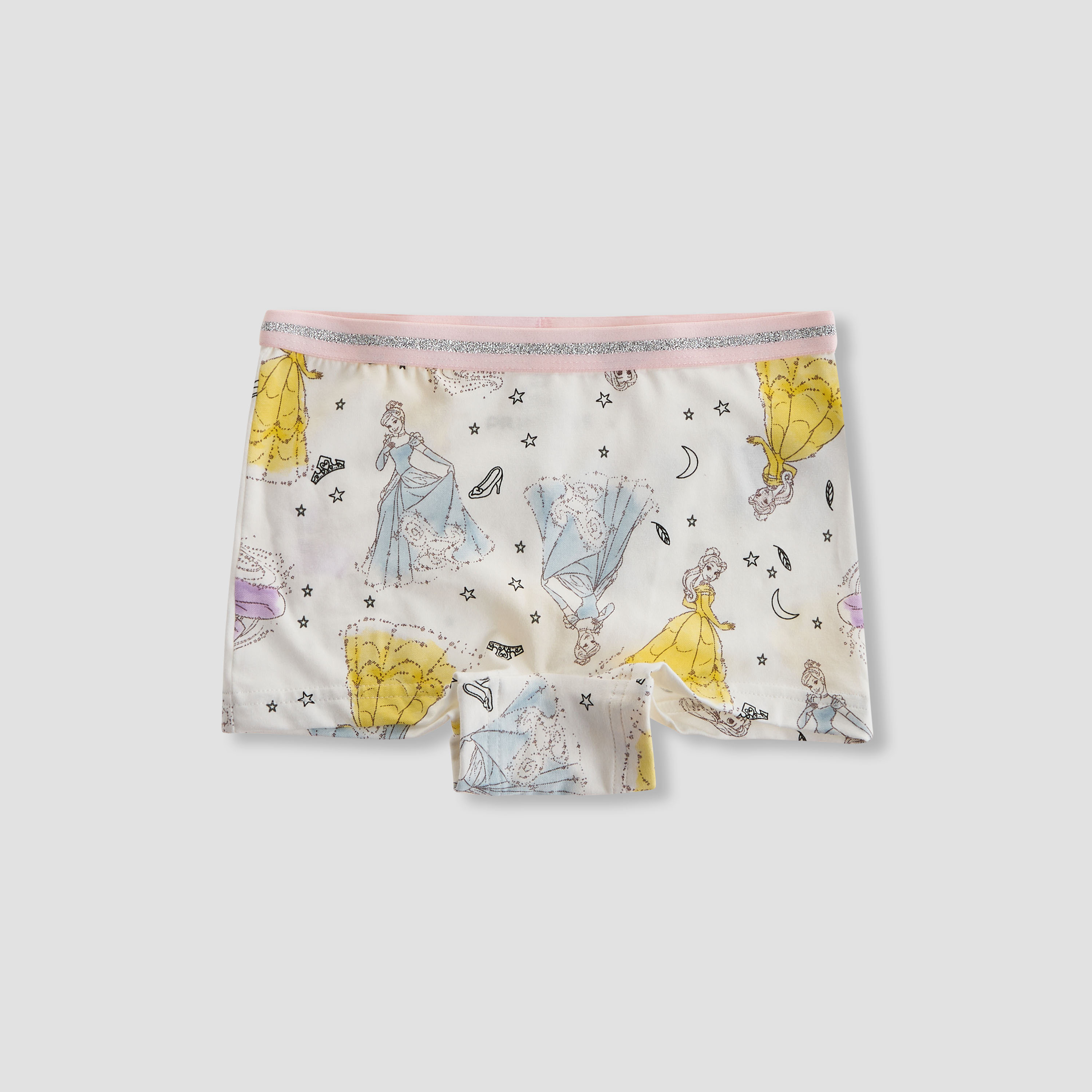 Pack of 3 Disney Cotton Boxers with Princess Print-girls-clothing-innerwear-panties-image-3