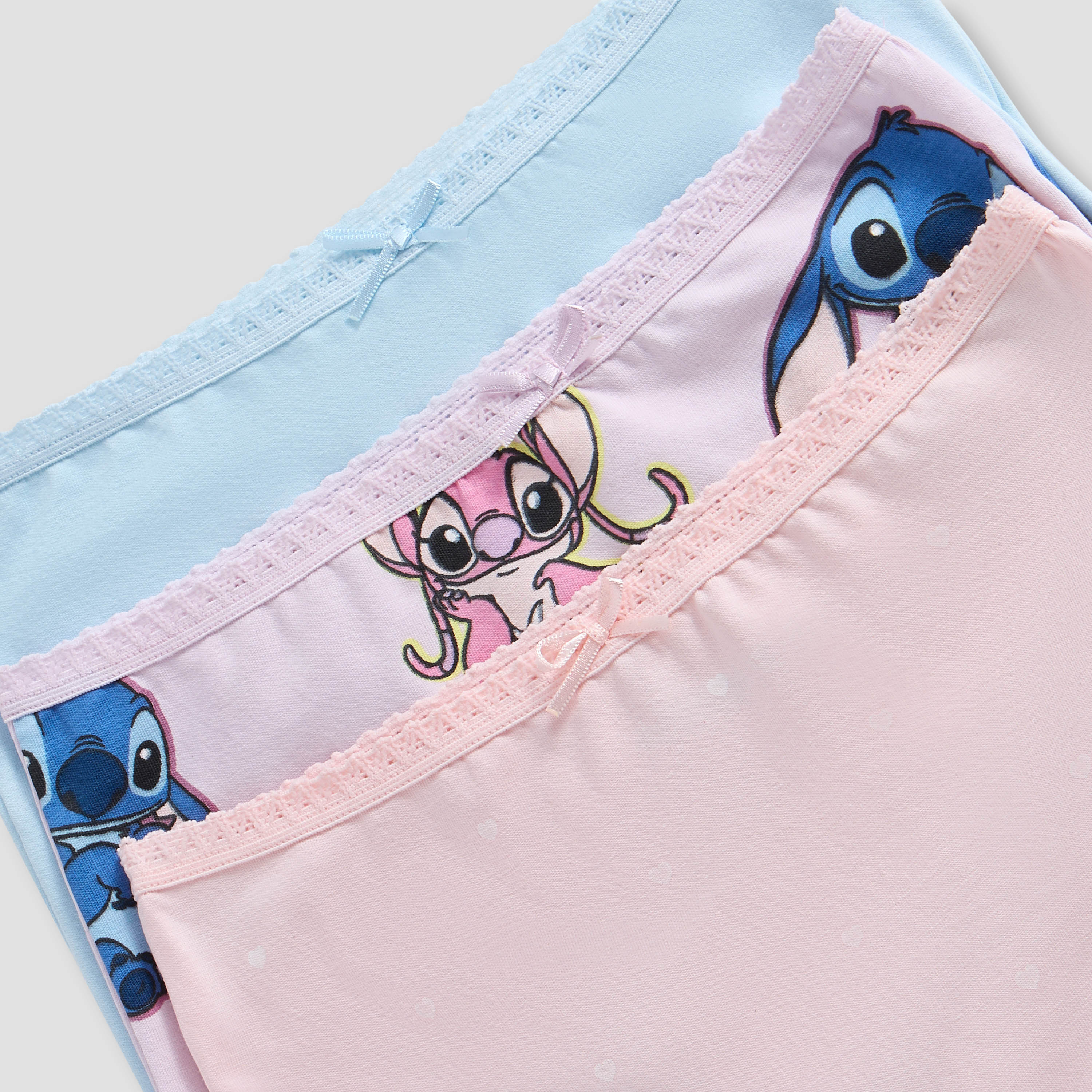 Disney Stitch and Angel Print Boxer Briefs - Set of 3-girls-clothing-innerwear-panties-image-5
