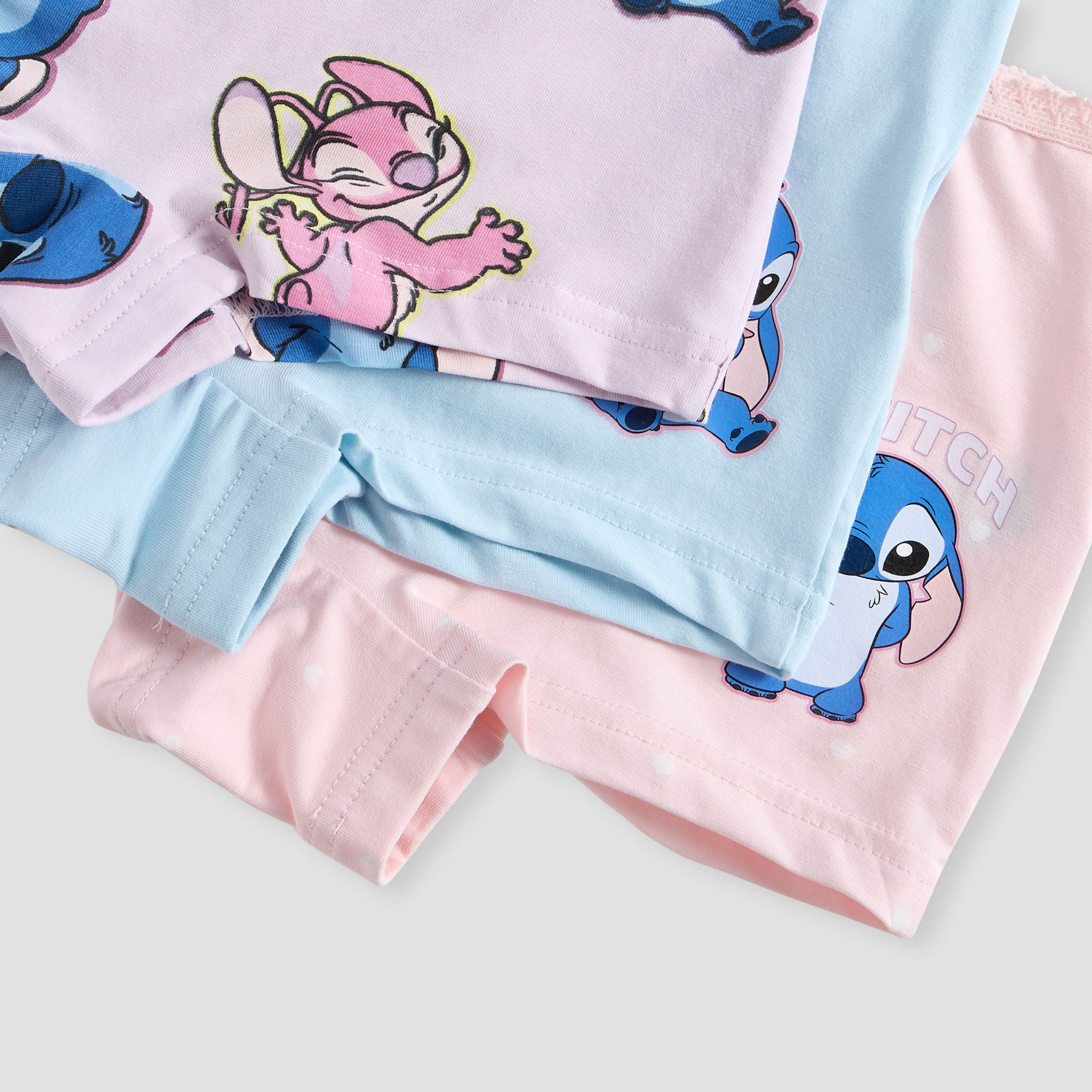 Disney Stitch and Angel Print Boxer Briefs - Set of 3-girls-clothing-innerwear-panties-image-6