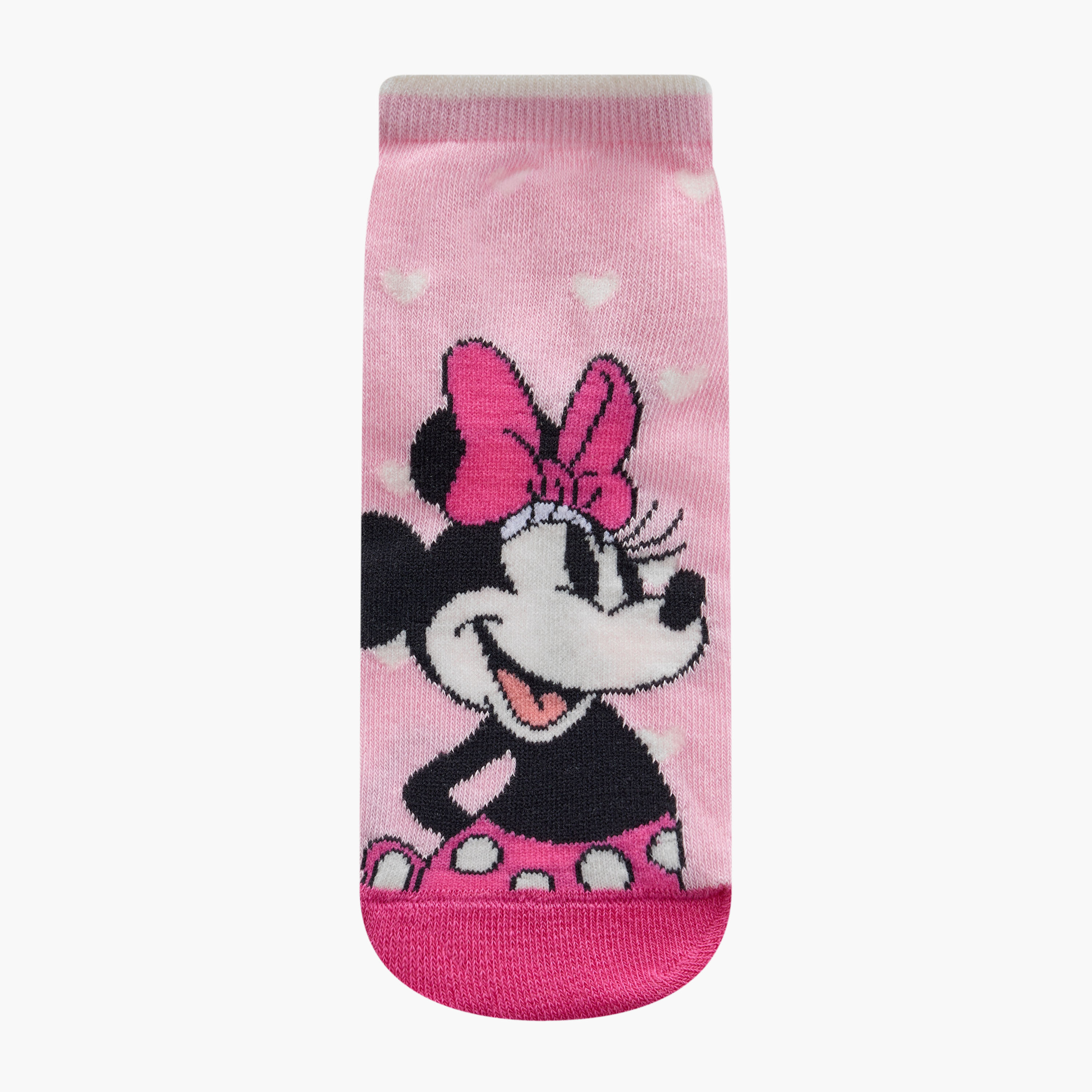 Disney Minnie Mouse and Daisy Duck Print Ankle Length Socks - Set of 3-girls-accessories-socks-image-2