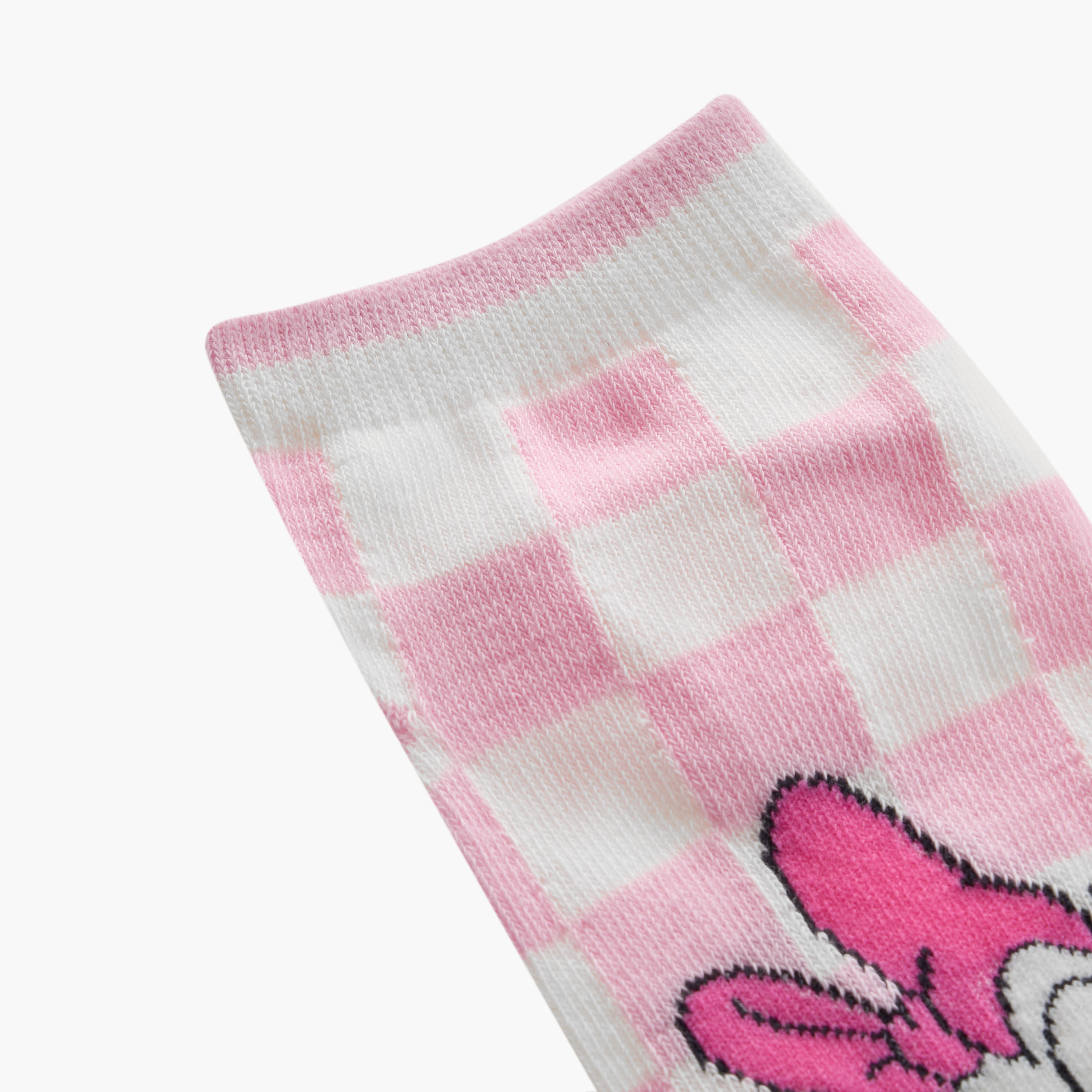 Disney Minnie Mouse and Daisy Duck Print Ankle Length Socks - Set of 3-girls-accessories-socks-image-5