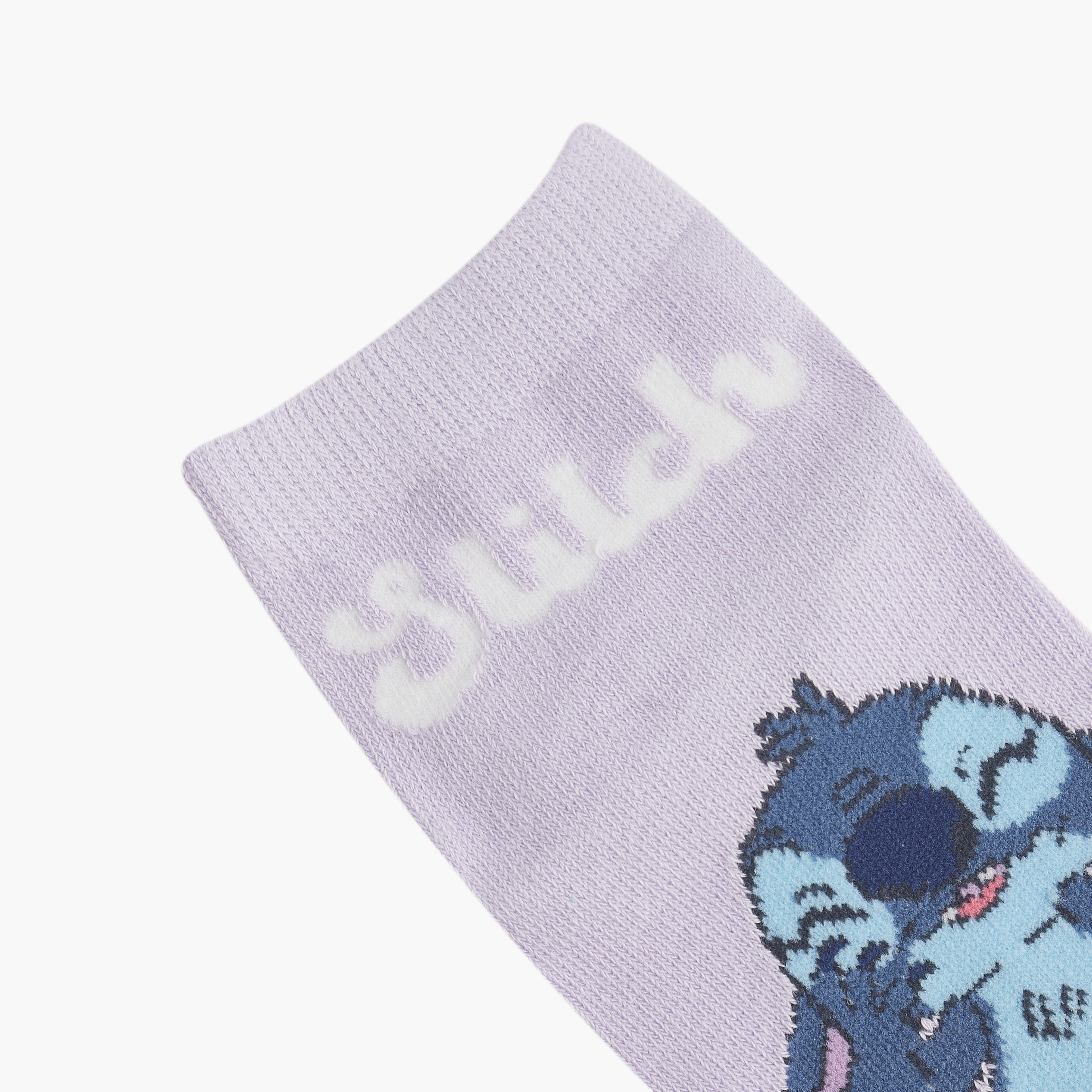 طقم جوارب بطول الكاحل 3 أزواج بطبعات ستيتش آند أنجل من ديزني-girls-accessories-socks-image-4