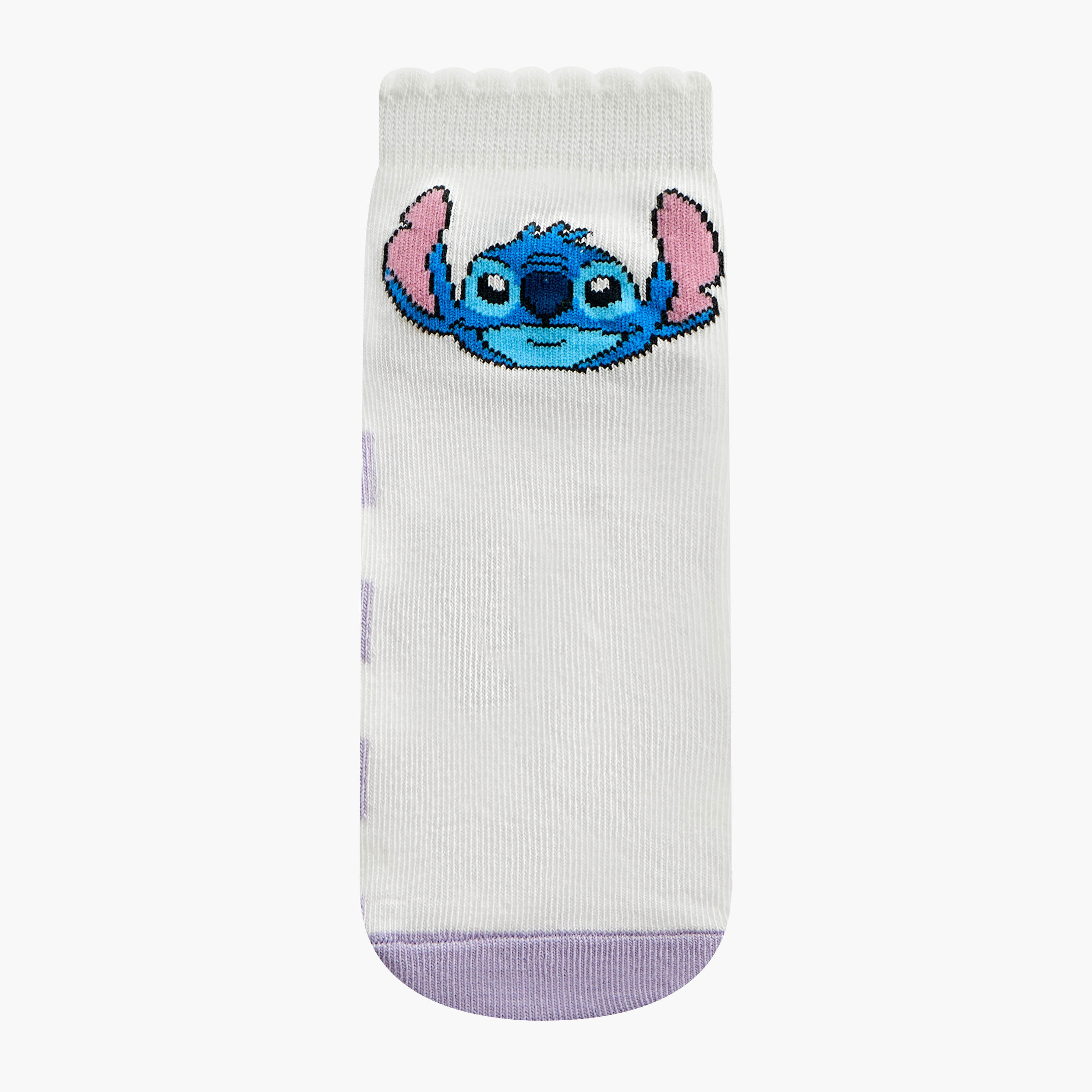 Disney Stitch and Angel Print Ankle Length Socks - Set of 3-girls-accessories-socks-image-2
