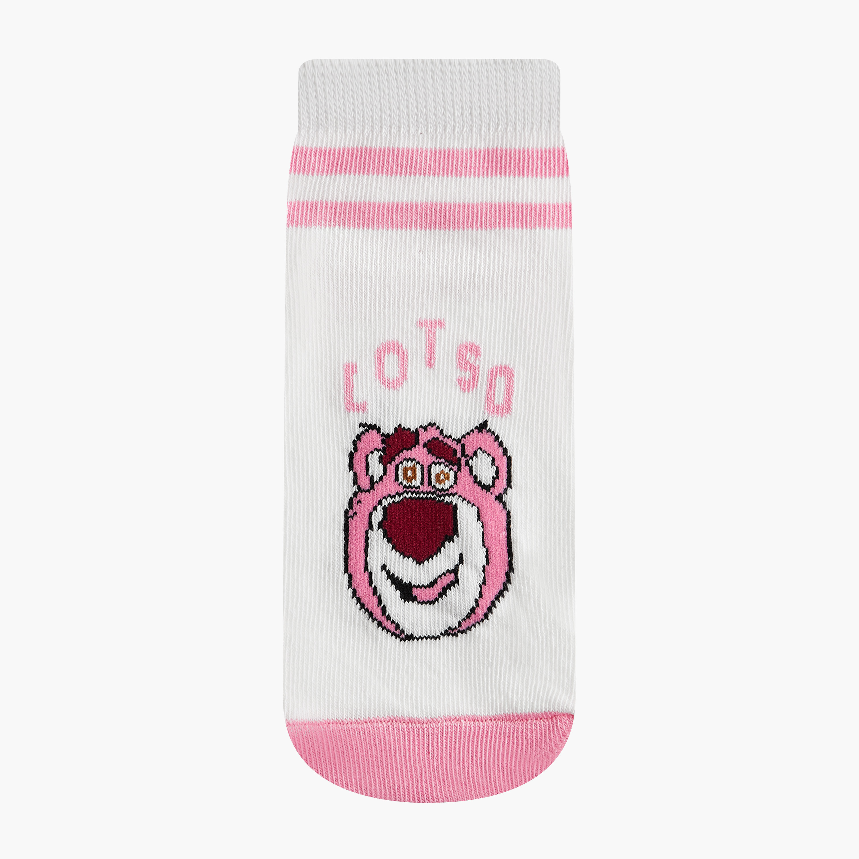 Disney Lotso Detail Ankle Length Socks - Set of 3-girls-accessories-socks-image-2