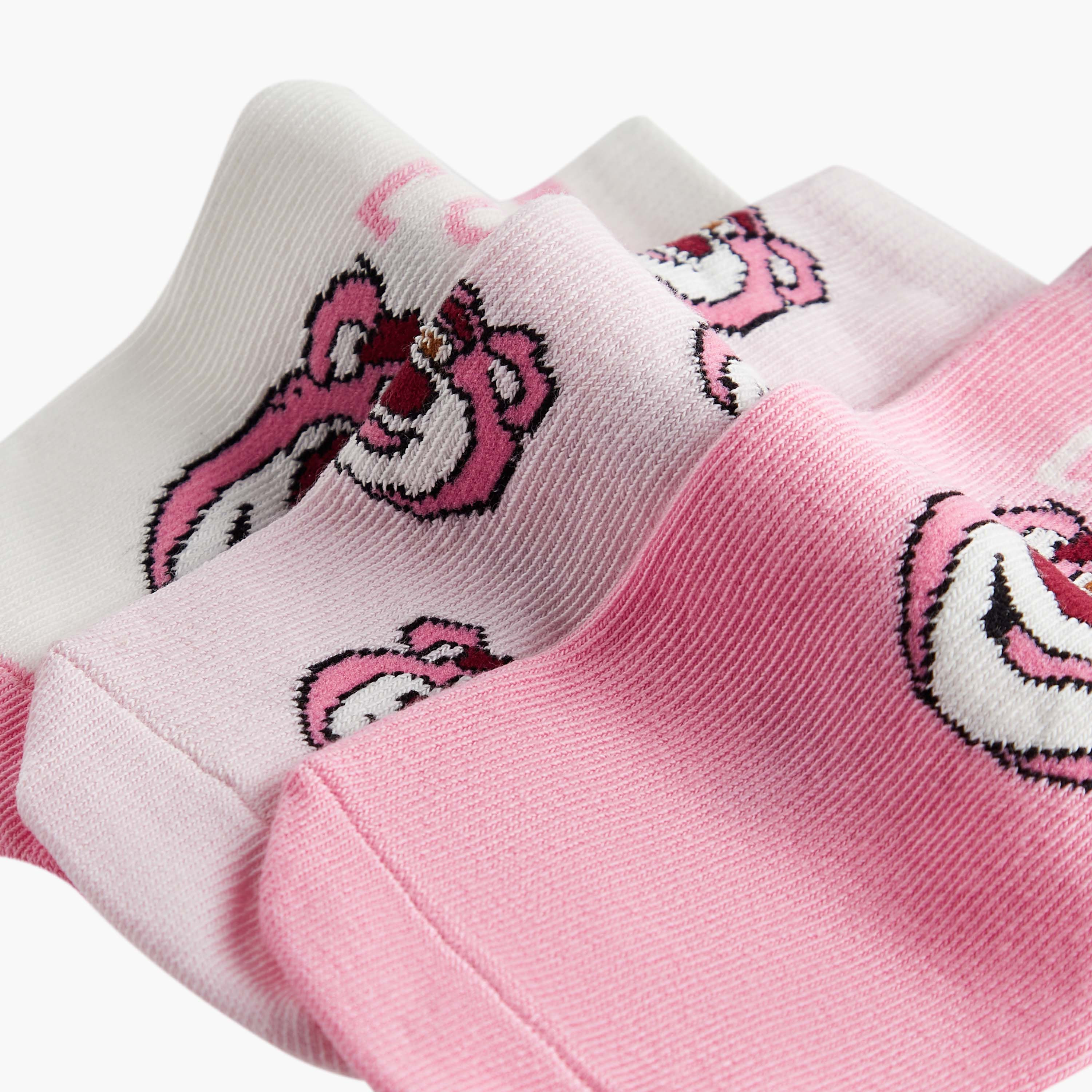 Disney Lotso Detail Ankle Length Socks - Set of 3-girls-accessories-socks-image-4