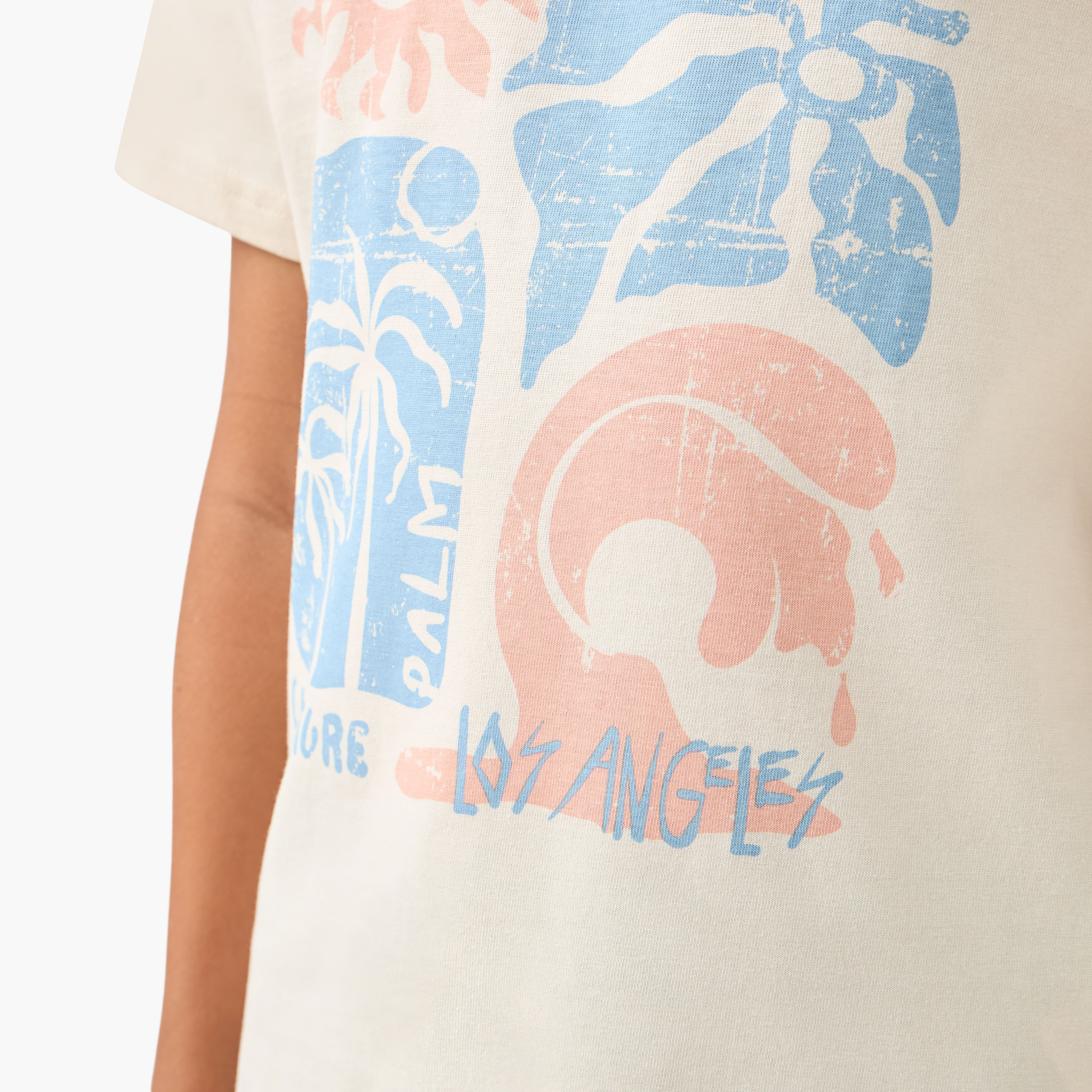 تيشيرت بياقة ضيقة وأكمام قصيرة وطبعات من جونيورز-boys-clothing-tshirtsandpolos-image-4