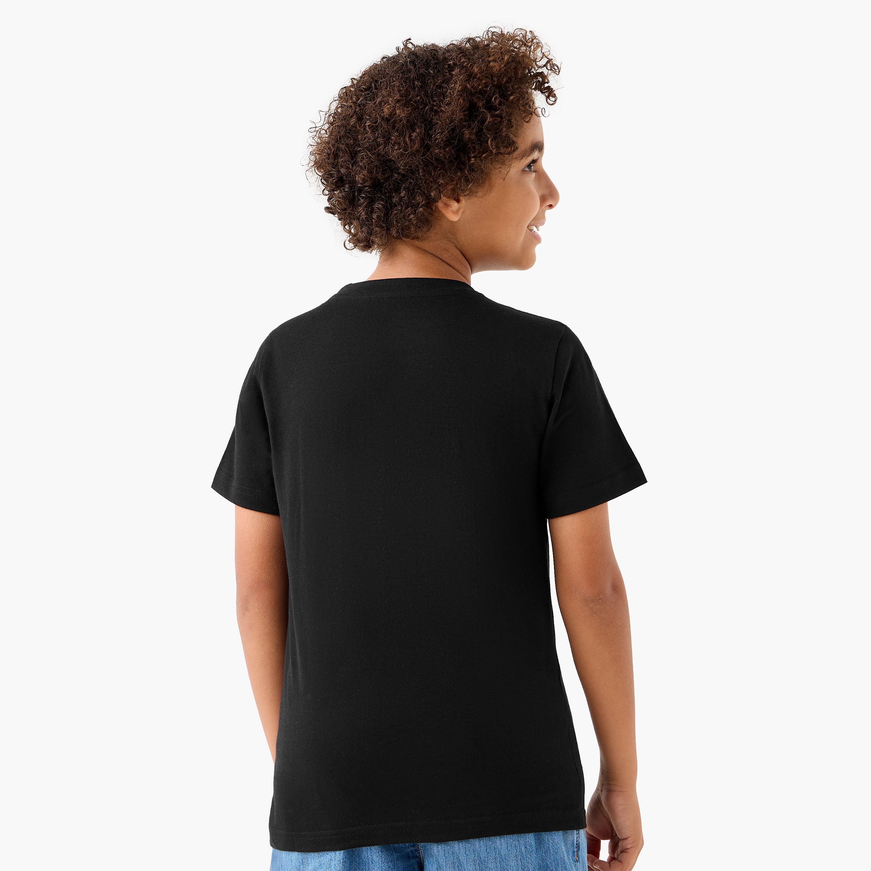 تيشيرت بياقة ضيقة وأكمام قصيرة وطبعات من جونيورز-boys-clothing-tshirtsandpolos-image-3
