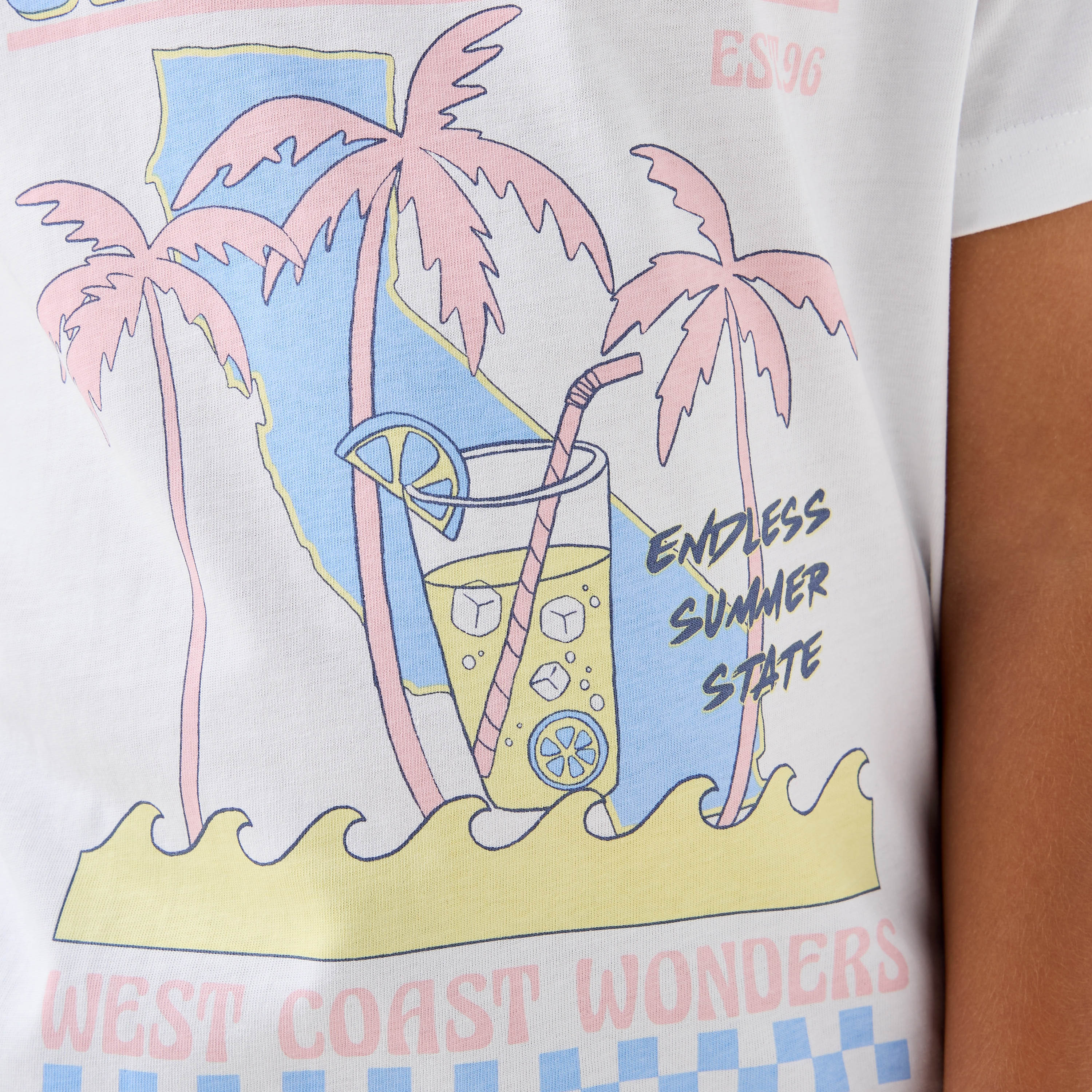 Juniors Graphic Print T-shirt with Short Sleeves-boys-clothing-tshirtsandpolos-image-5