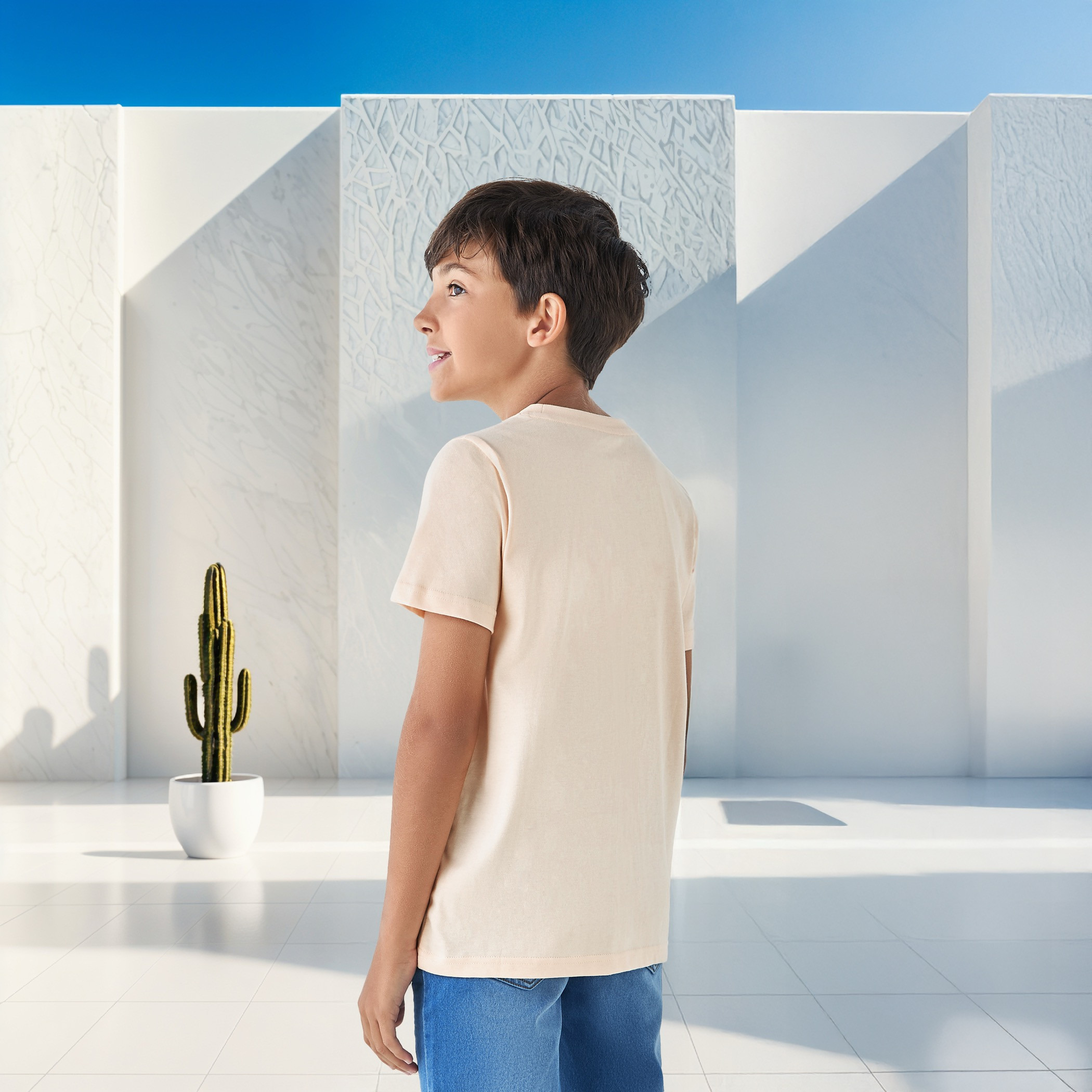 Juniors Graphic Print T-shirt with Short Sleeves-boys-clothing-tshirtsandpolos-image-3