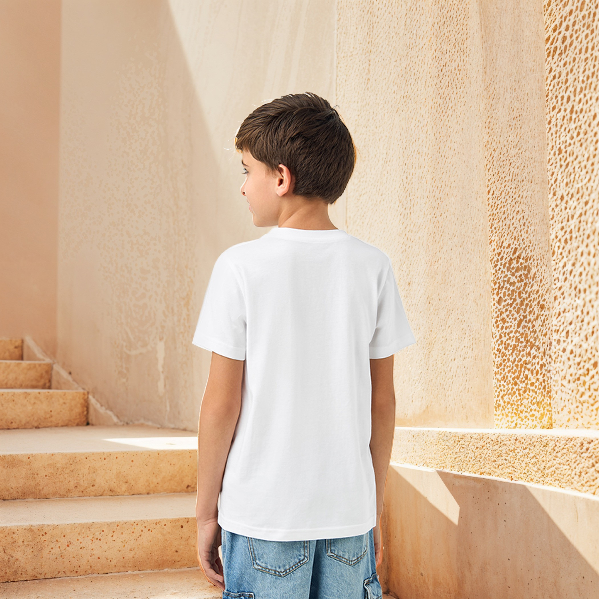 Juniors Car Print T-shirt with Crew Neck and Short Sleeves-boys-clothing-tshirtsandpolos-image-3