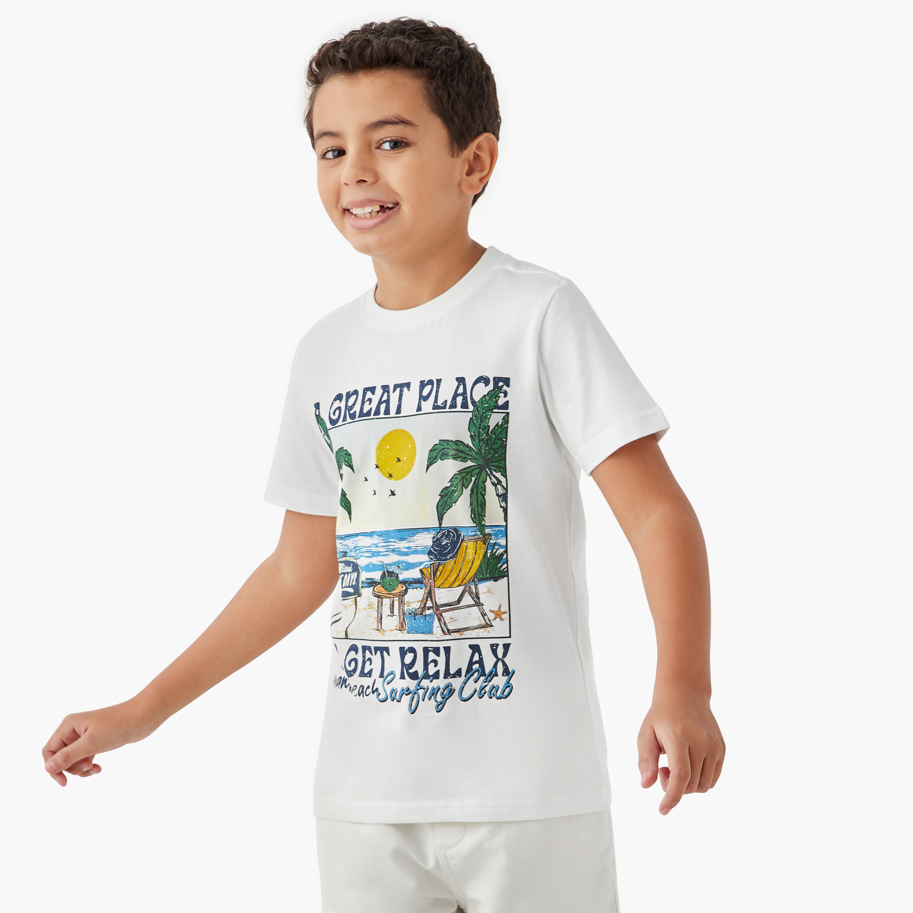 تيشيرت بطبعات جرافيك وأكمام قصيرة من جونيورز-boys-clothing-tshirtsandpolos-image-1