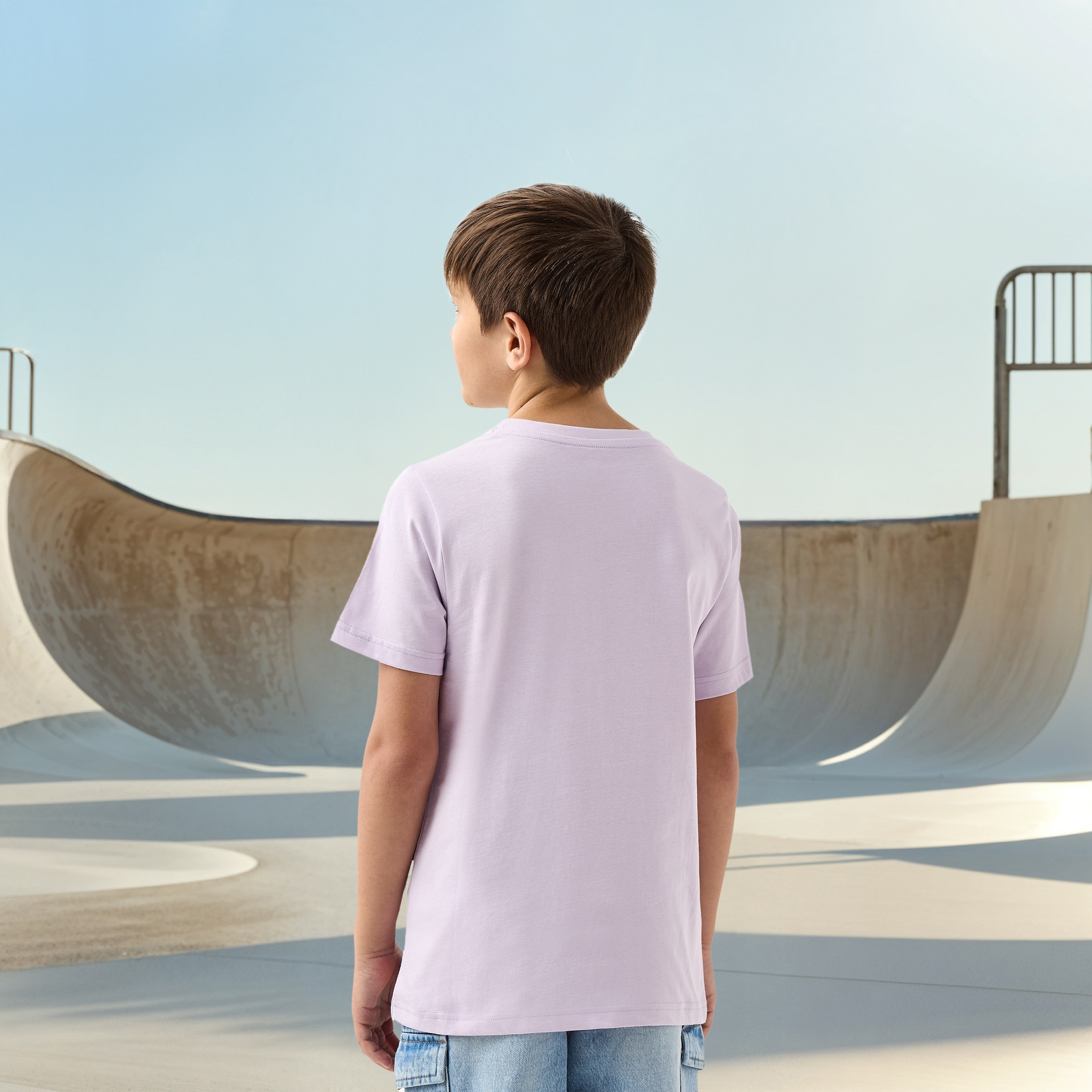 Juniors Gaming Print Crew Neck T-shirt with Short Sleeves-boys-clothing-tshirtsandpolos-image-3