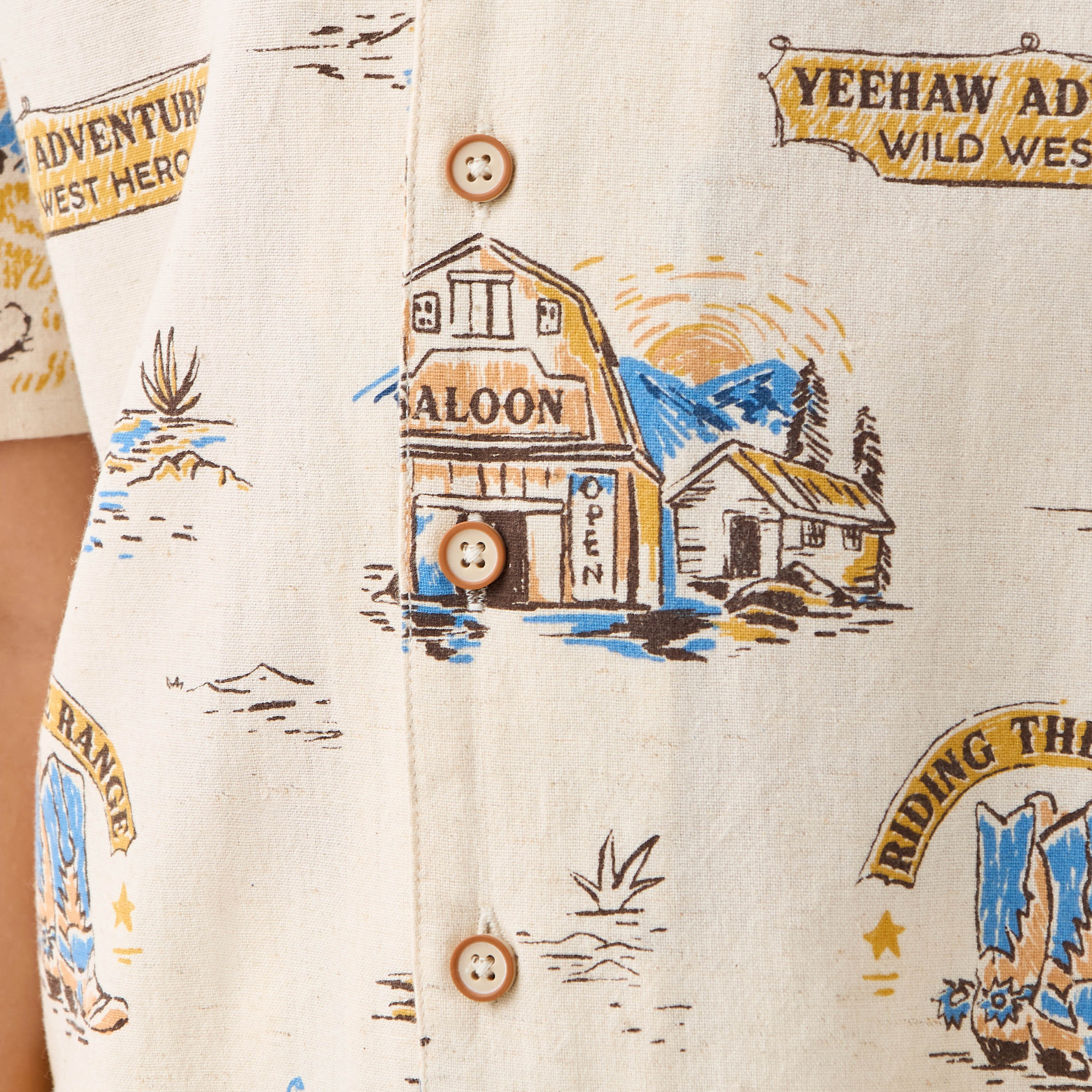 Juniors Printed Shirt with Short Sleeves-boys-clothing-shirts-image-5