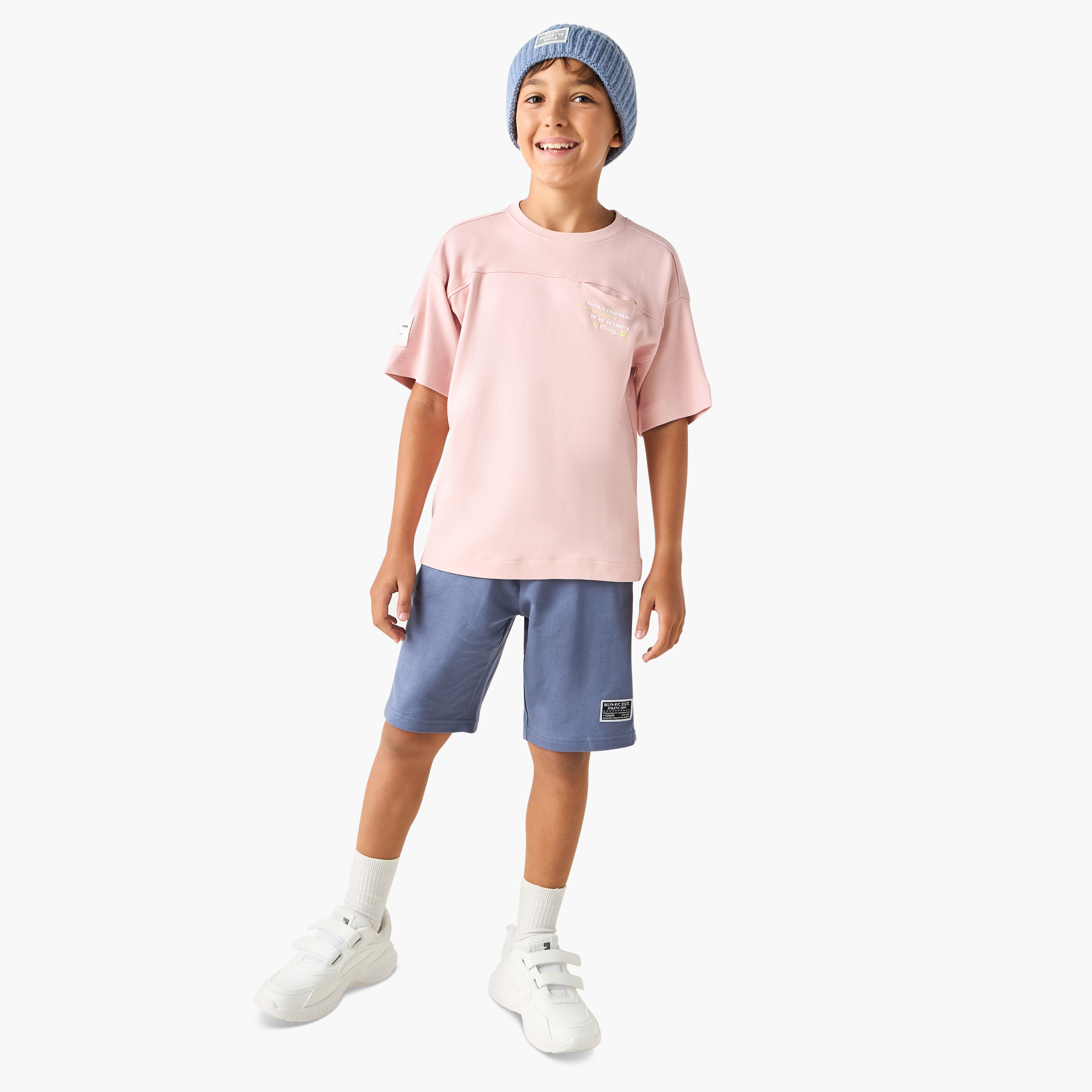 شورت سادة بجيوب ورباط إغلاق من جونيورز-boys-clothing-bottoms-shorts-image-2