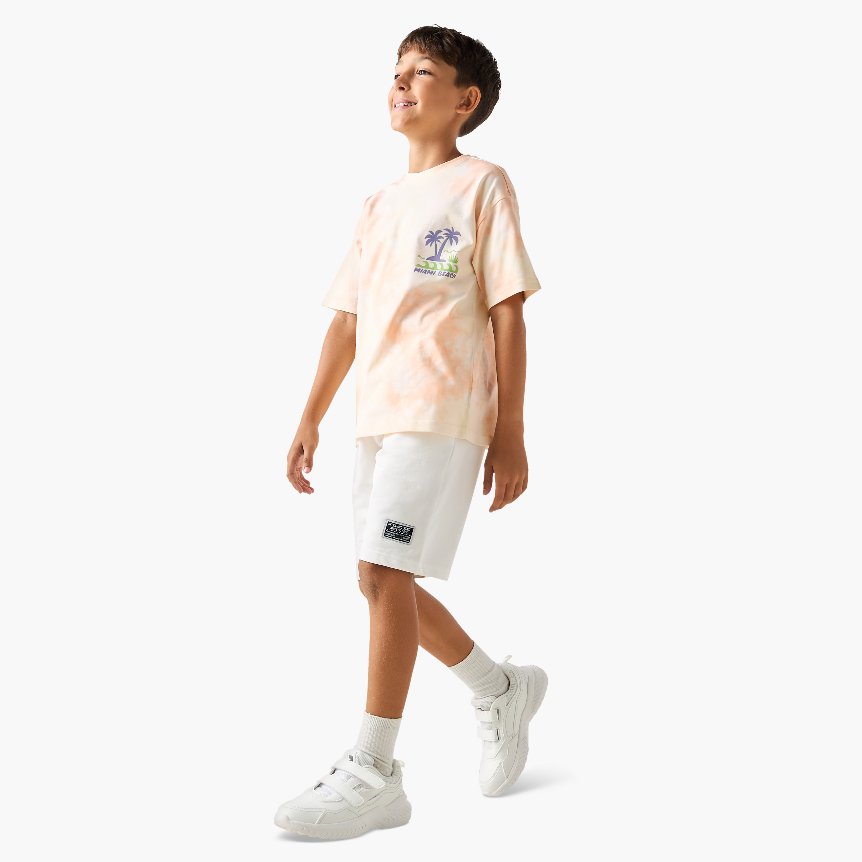 Juniors Solid Shorts with Drawstring Closure and Pockets-boys-clothing-bottoms-shorts-image-2