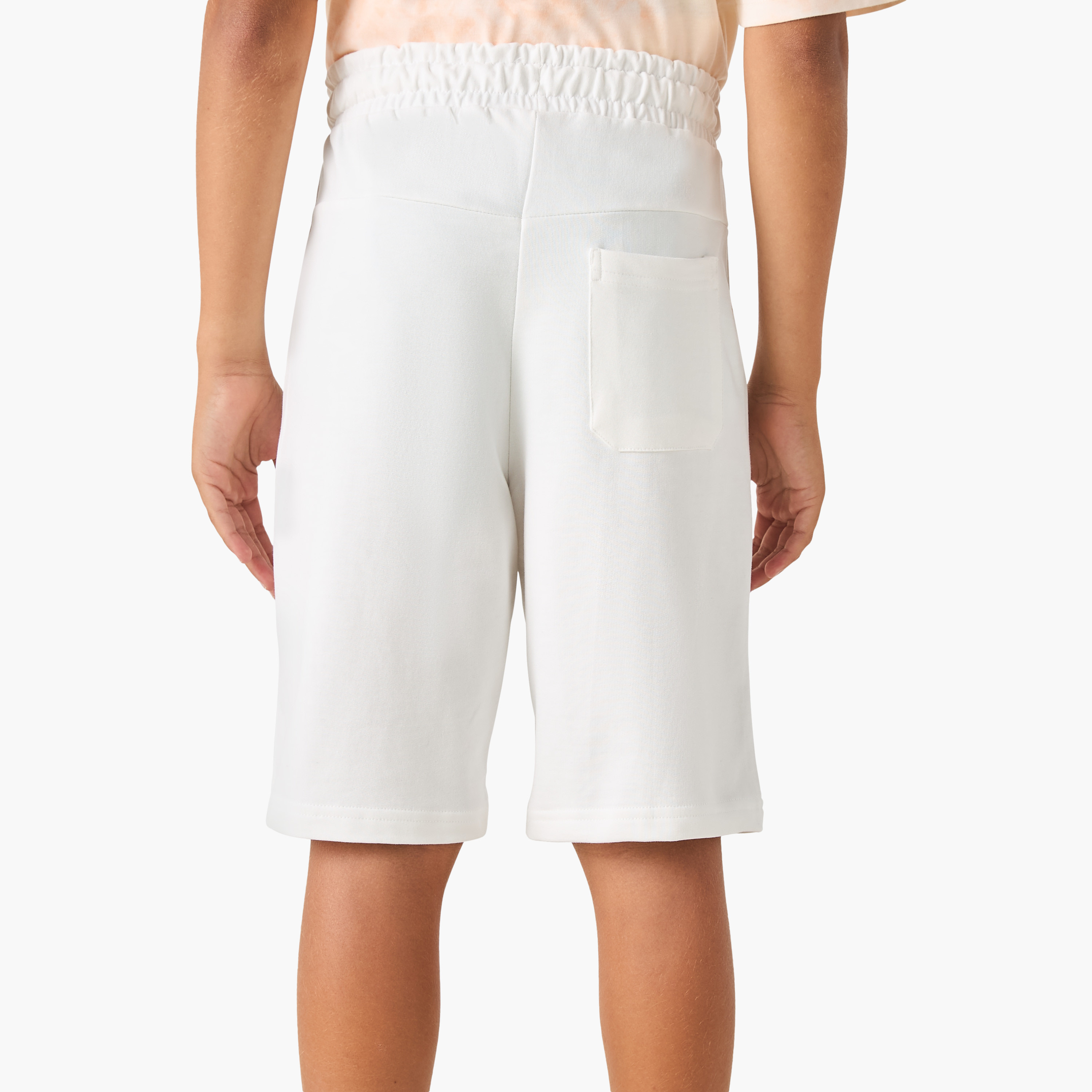 Juniors Solid Shorts with Drawstring Closure and Pockets-boys-clothing-bottoms-shorts-image-3