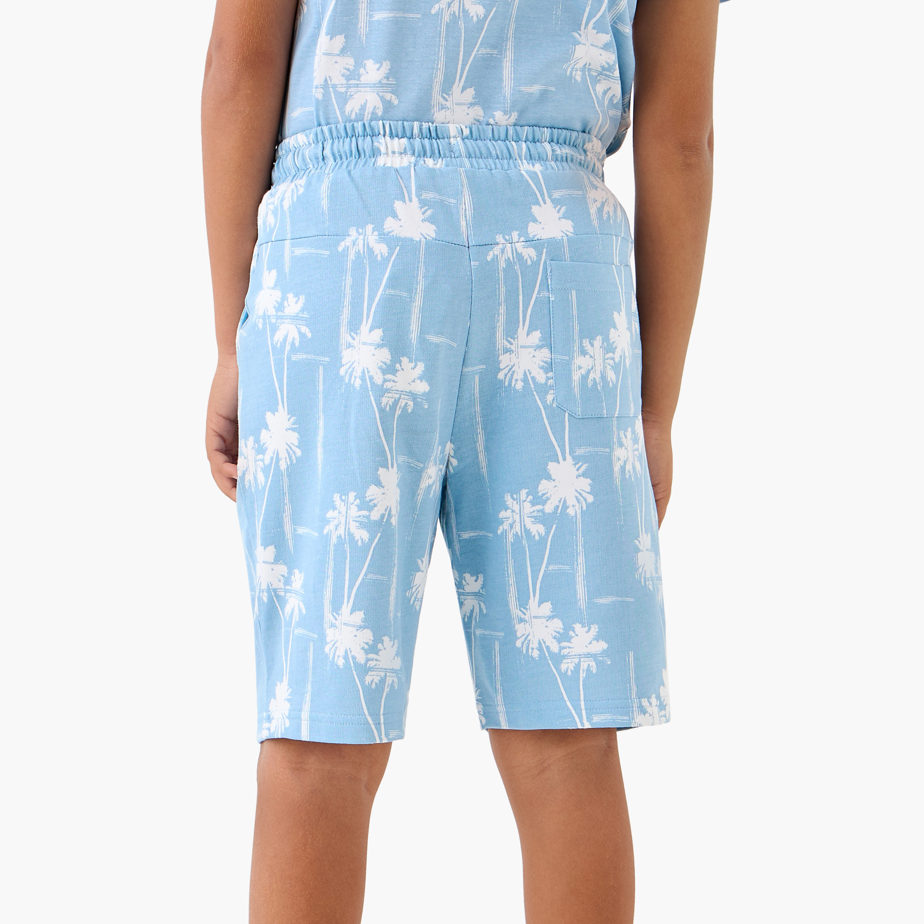 Juniors All-Over Tree Print Shorts with Pockets and Drawstring Closure-boys-clothing-bottoms-shorts-image-3