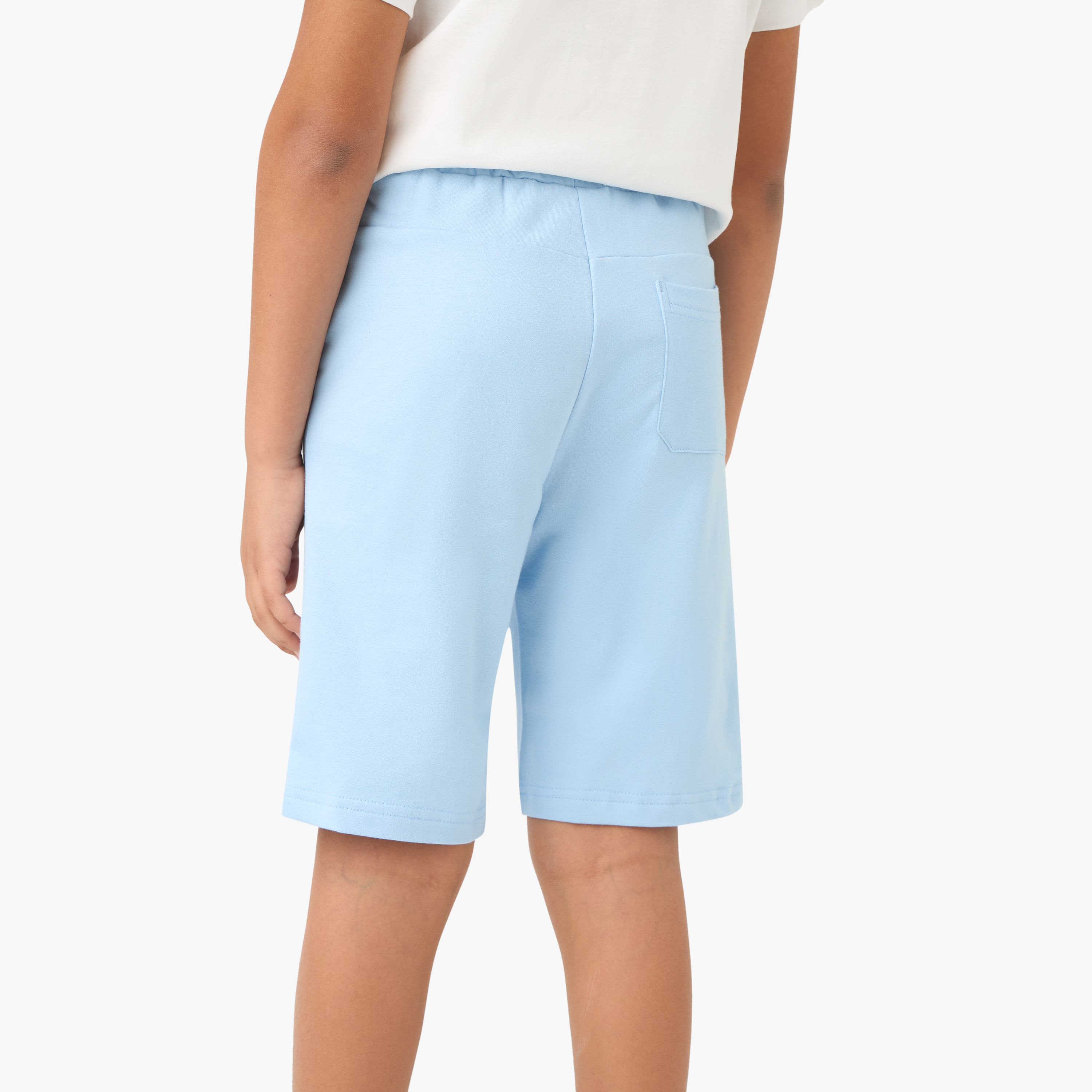 شورت سادة بخصر مطاطي وجيوب من جونيورز-boys-clothing-bottoms-shorts-image-3