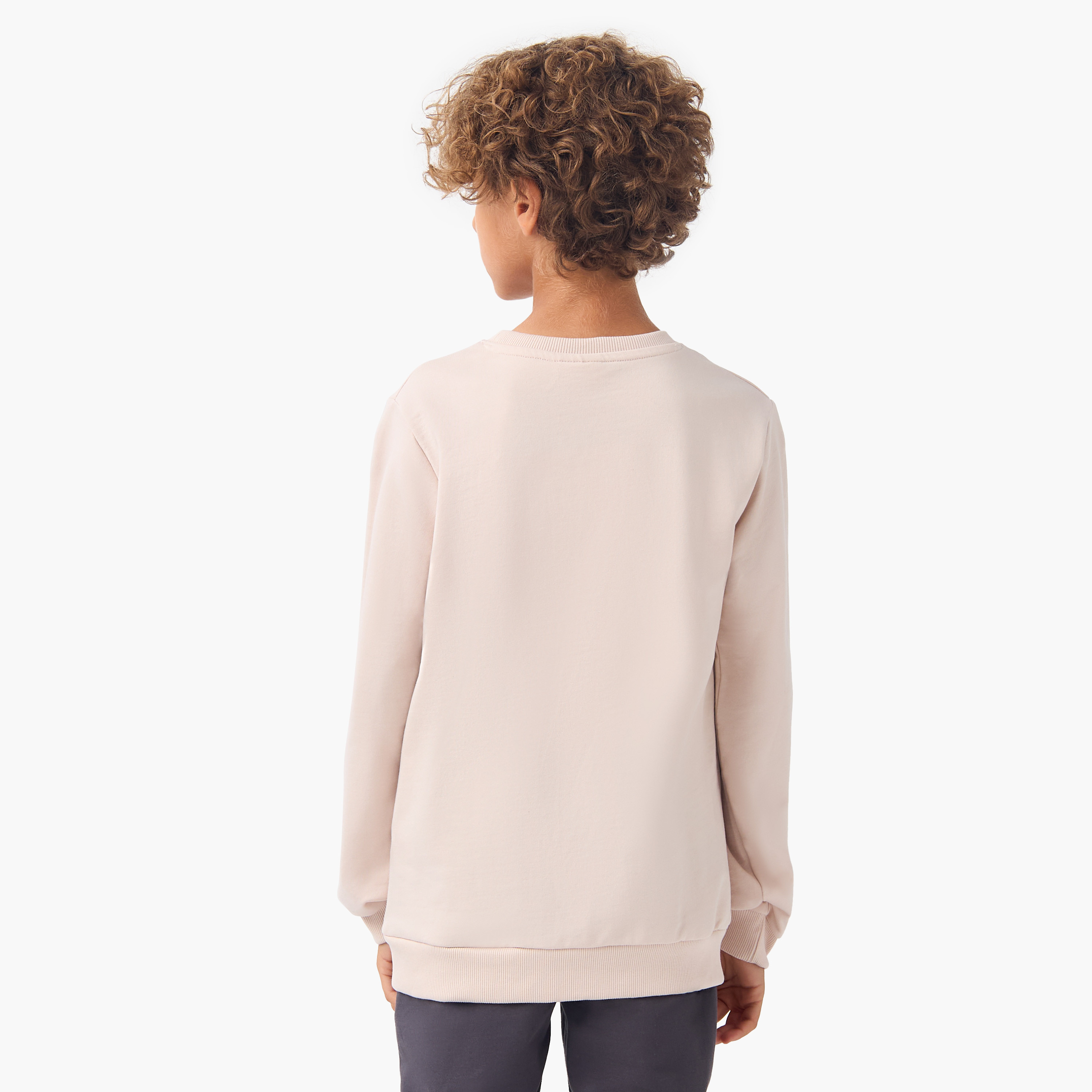 Juniors Graphic Print Pullover with Crew Neck and Long Sleeves-boys-clothing-sweatshirts-image-3