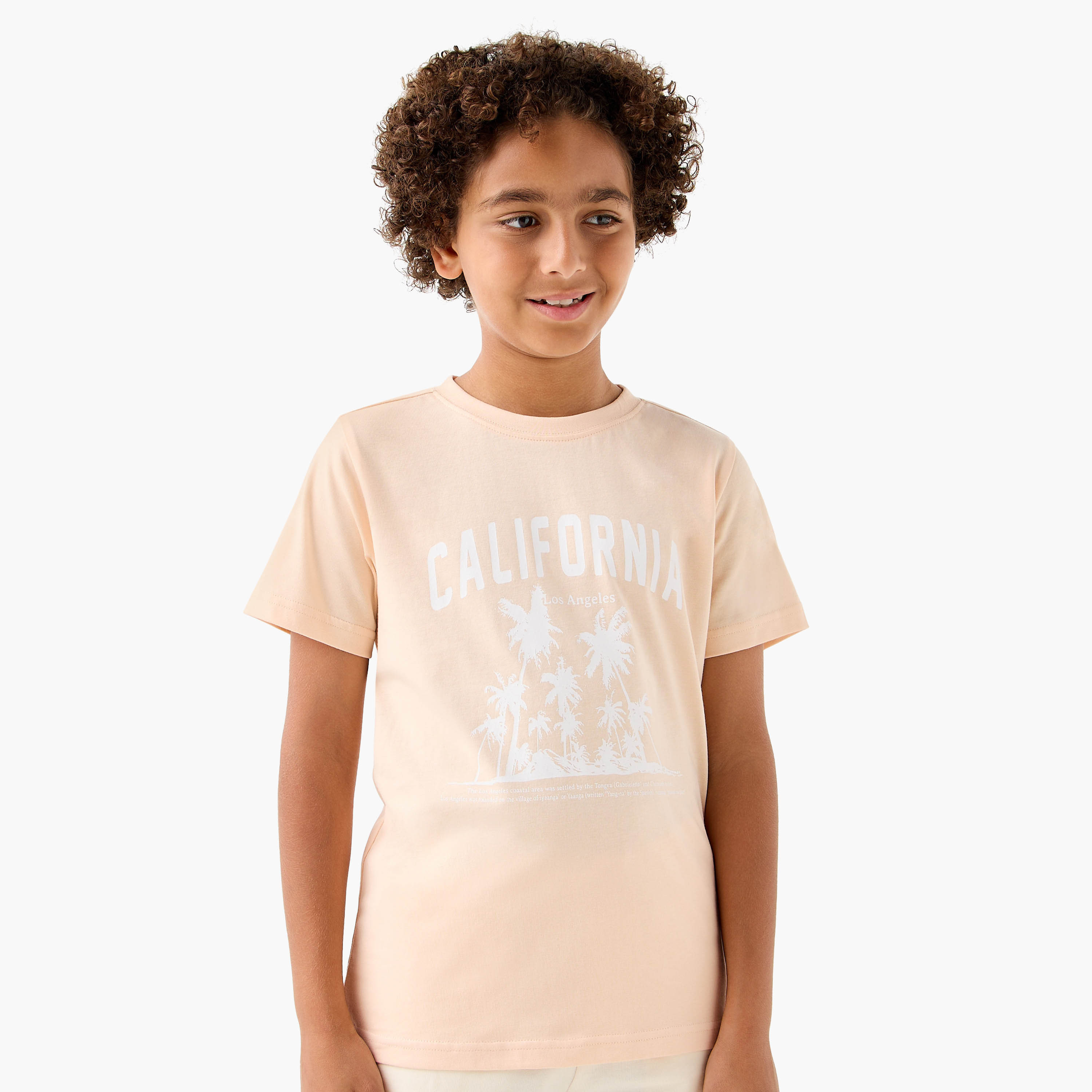 Juniors Printed 3-Piece T-shirt and Elasticated Shorts Set-boys-clothing-setsandcoords-image-7