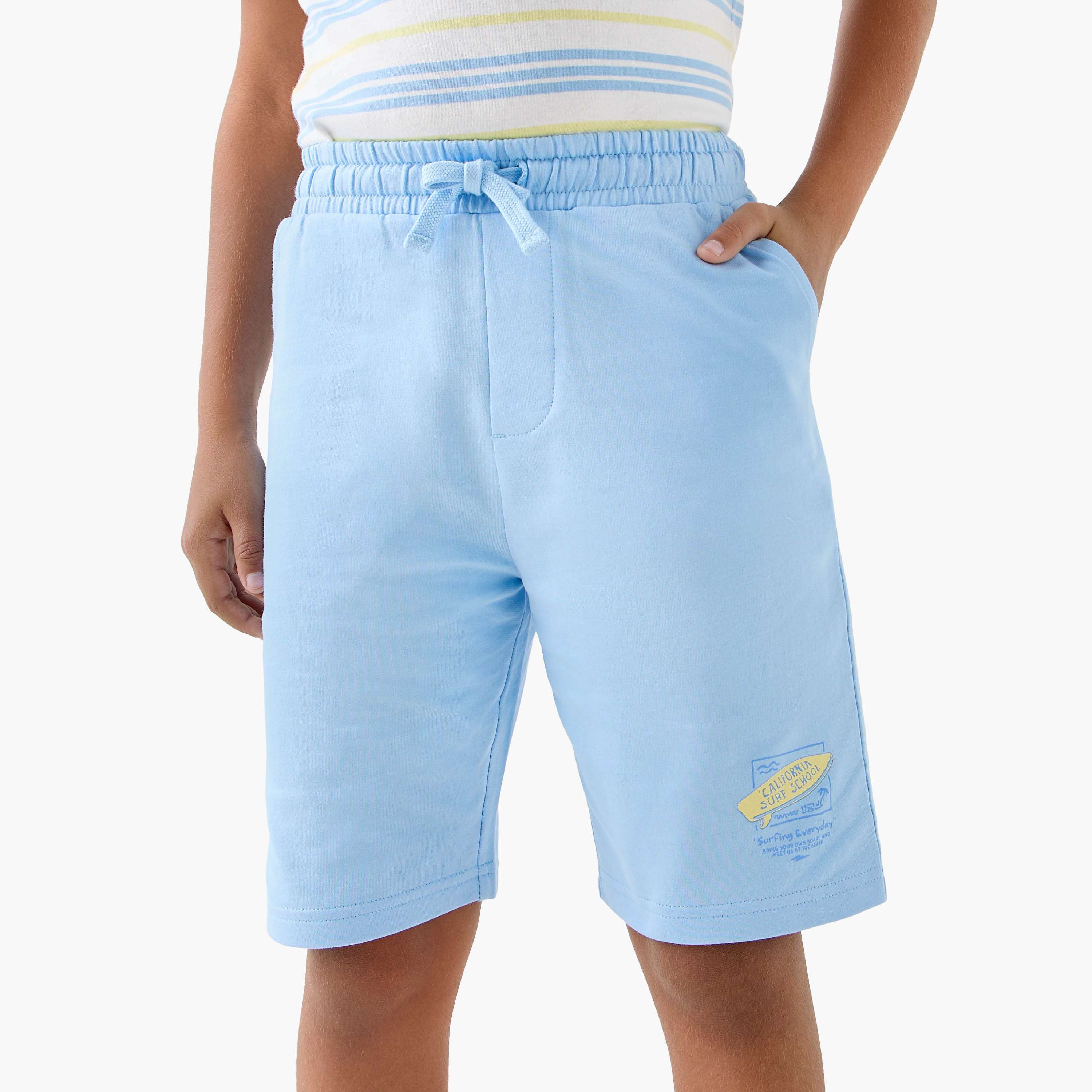 طقم شورت وتيشيرت بطبعات 3 قطع من جونيورز-boys-clothing-setsandcoords-image-4