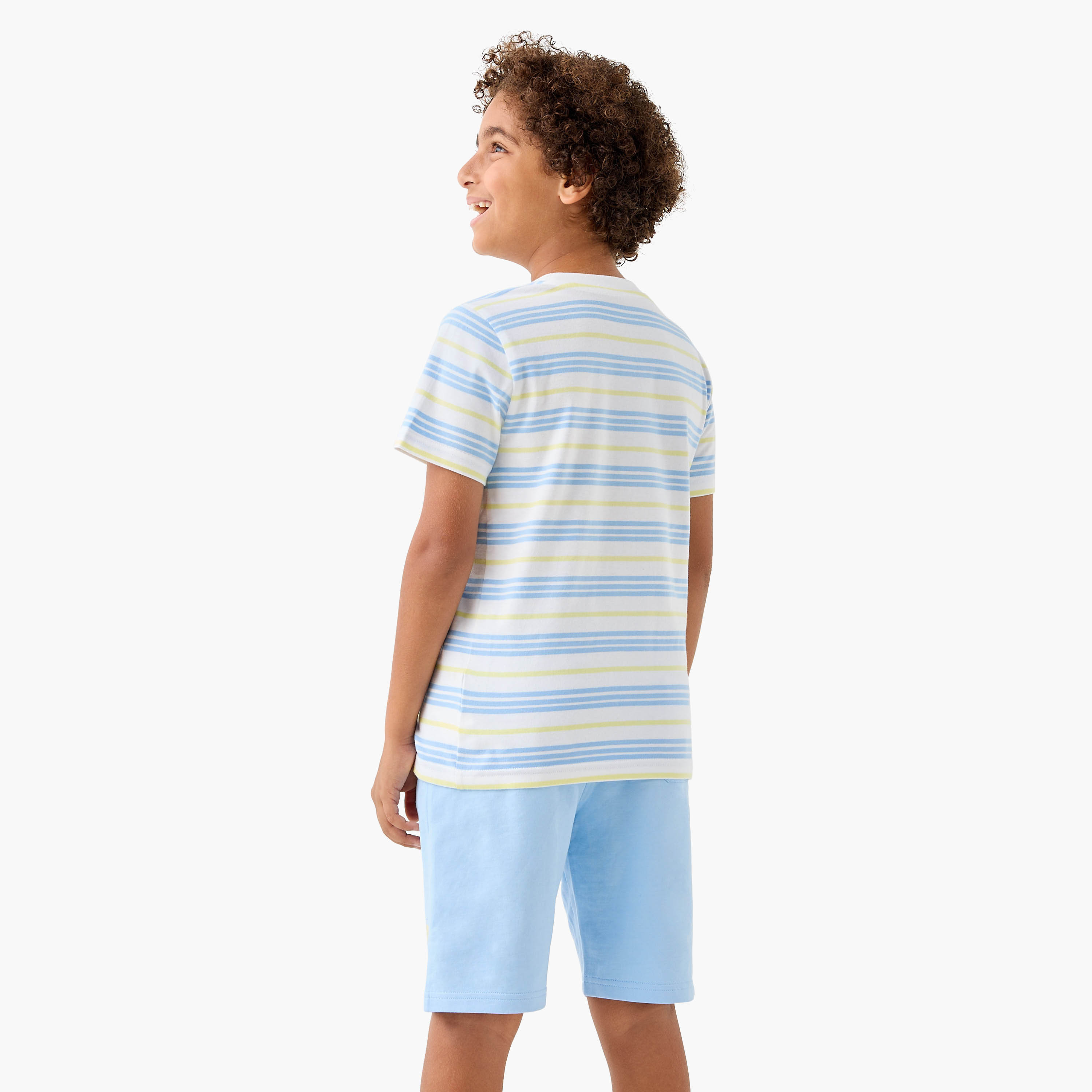 طقم شورت وتيشيرت بطبعات 3 قطع من جونيورز-boys-clothing-setsandcoords-image-5