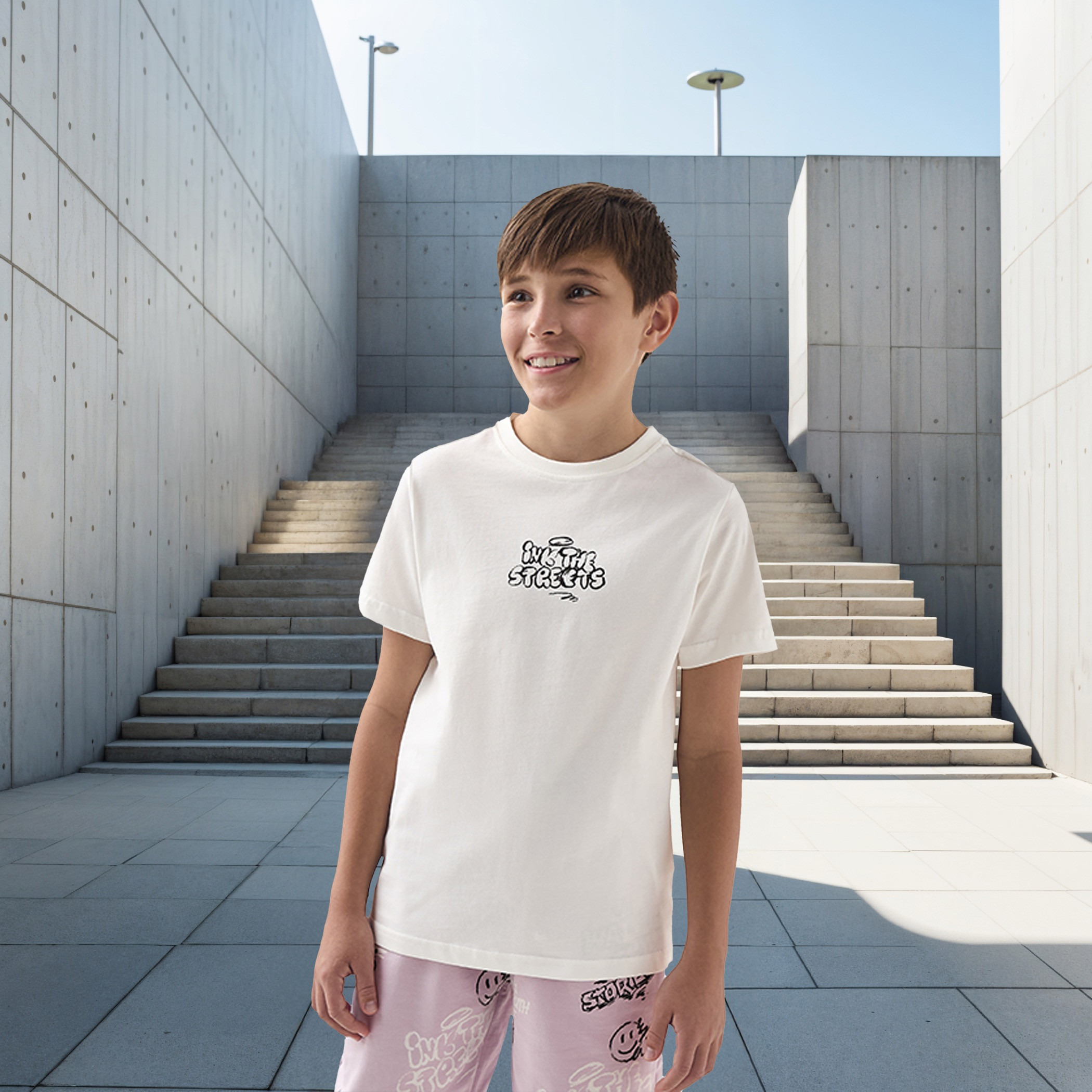 طقم شورت وتيشيرت 3 قطع بطبعات جرافيتي من جونيورز-boys-clothing-setsandcoords-image-3