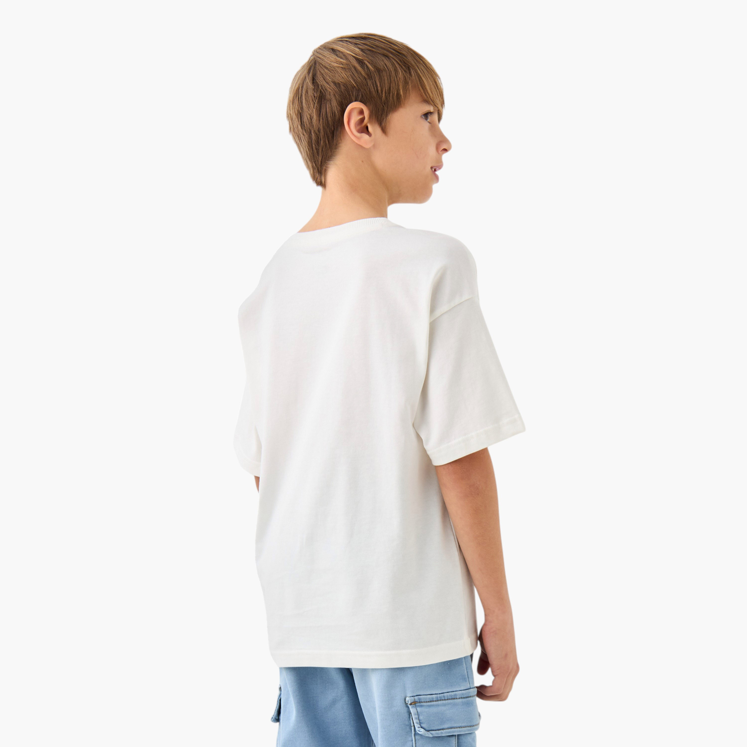 Juniors Arizona Print Crew Neck T-shirt with Short Sleeves-boys-clothing-tshirtsandpolos-image-3