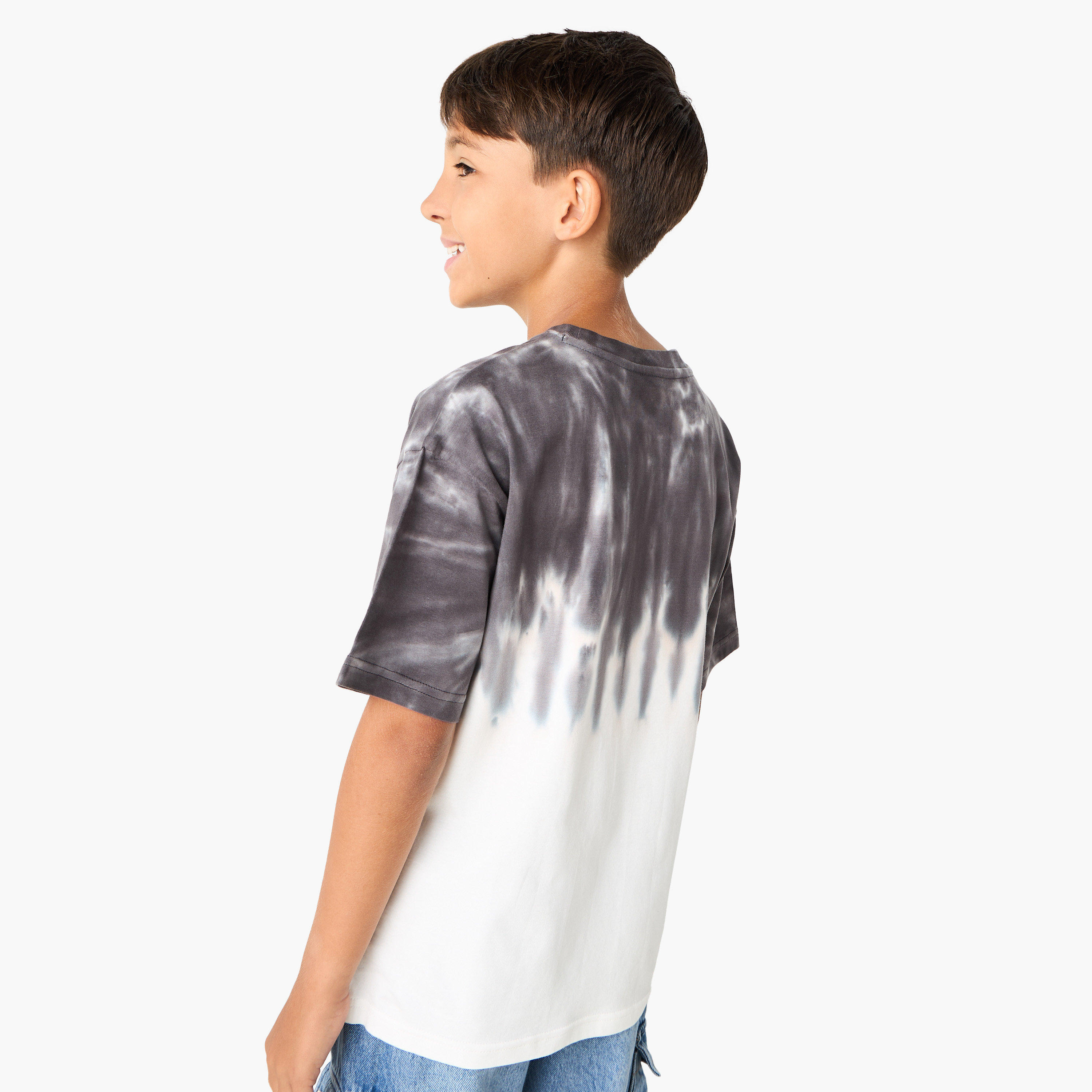 Juniors Printed T-shirt with Short Sleeves-boys-clothing-tshirtsandpolos-image-3