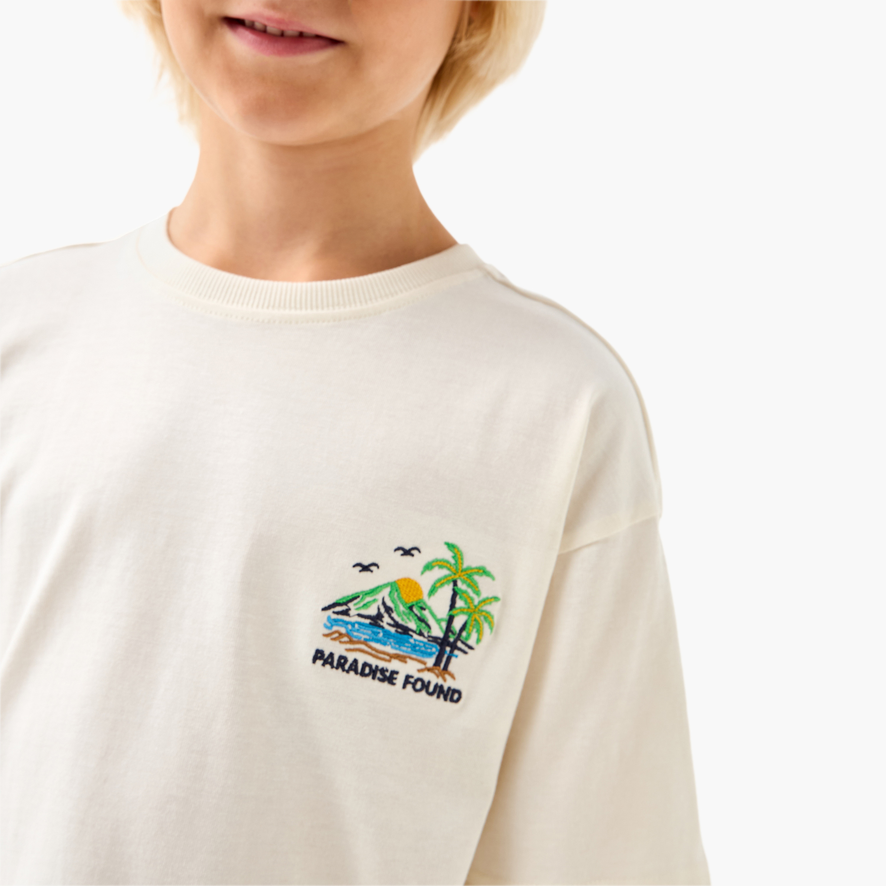 Juniors Printed T-shirt with Short Sleeves-boys-clothing-tshirtsandpolos-image-4