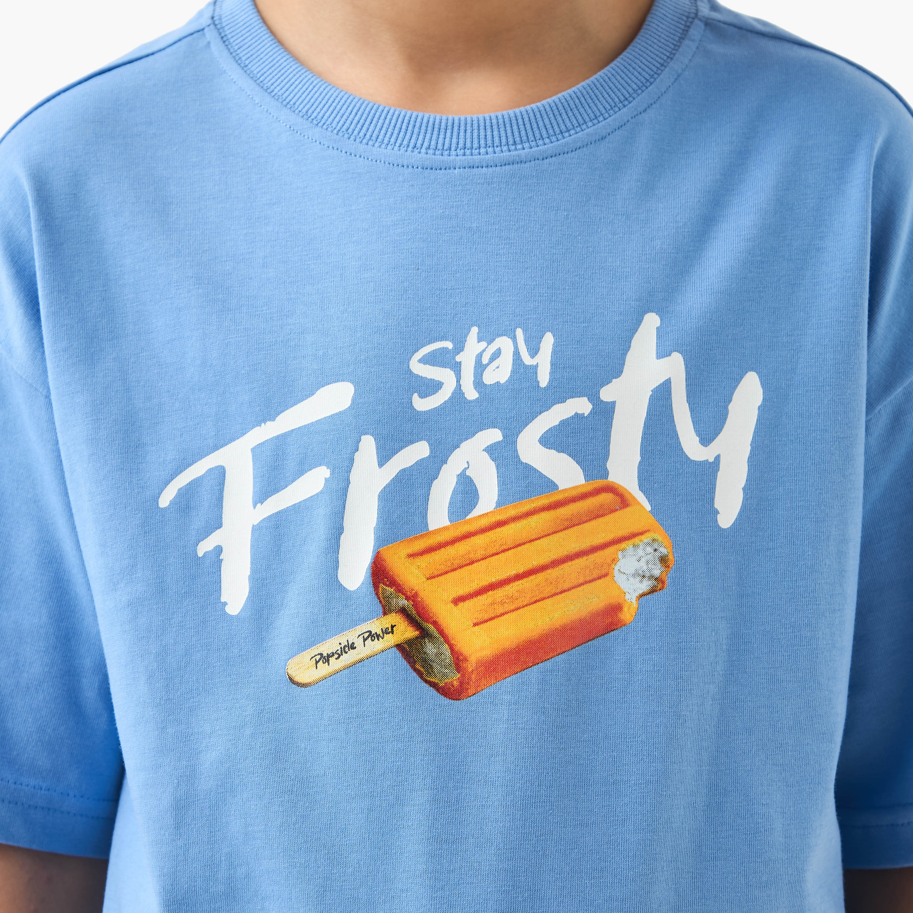Juniors Graphic Print T-shirt with Short Sleeves-boys-clothing-tshirtsandpolos-image-4