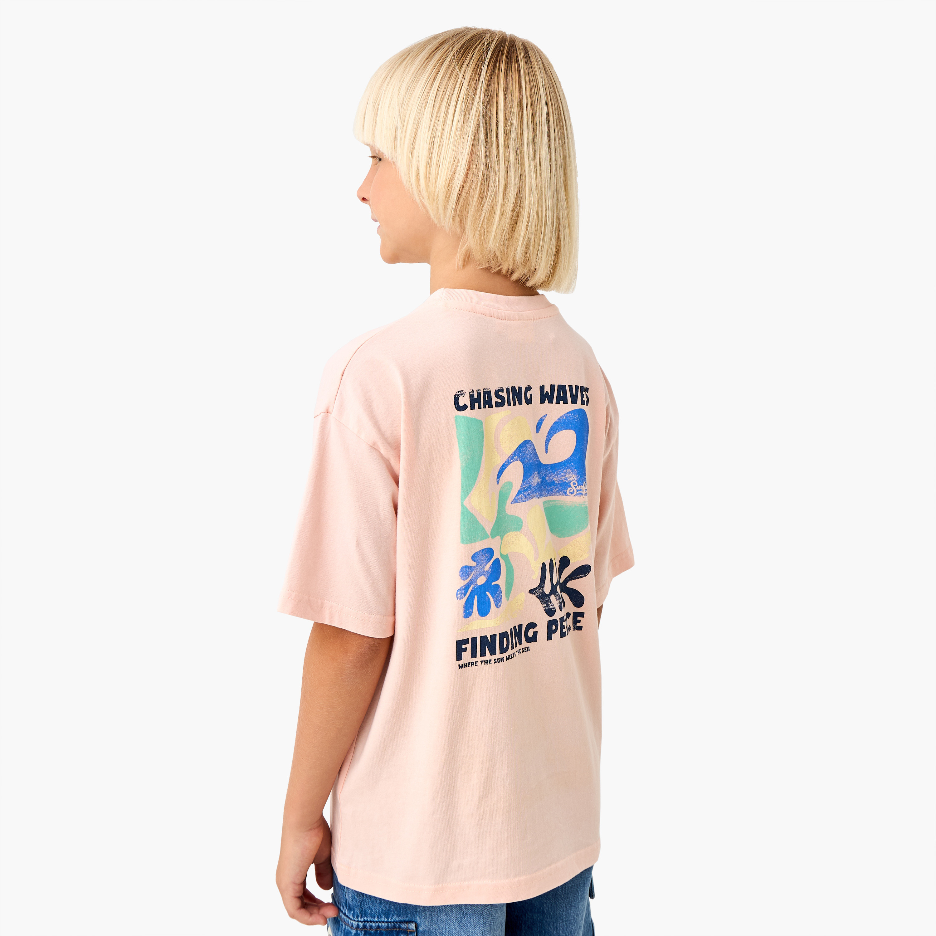 Juniors Printed T-shirt with Short Sleeves-boys-clothing-tshirtsandpolos-image-1