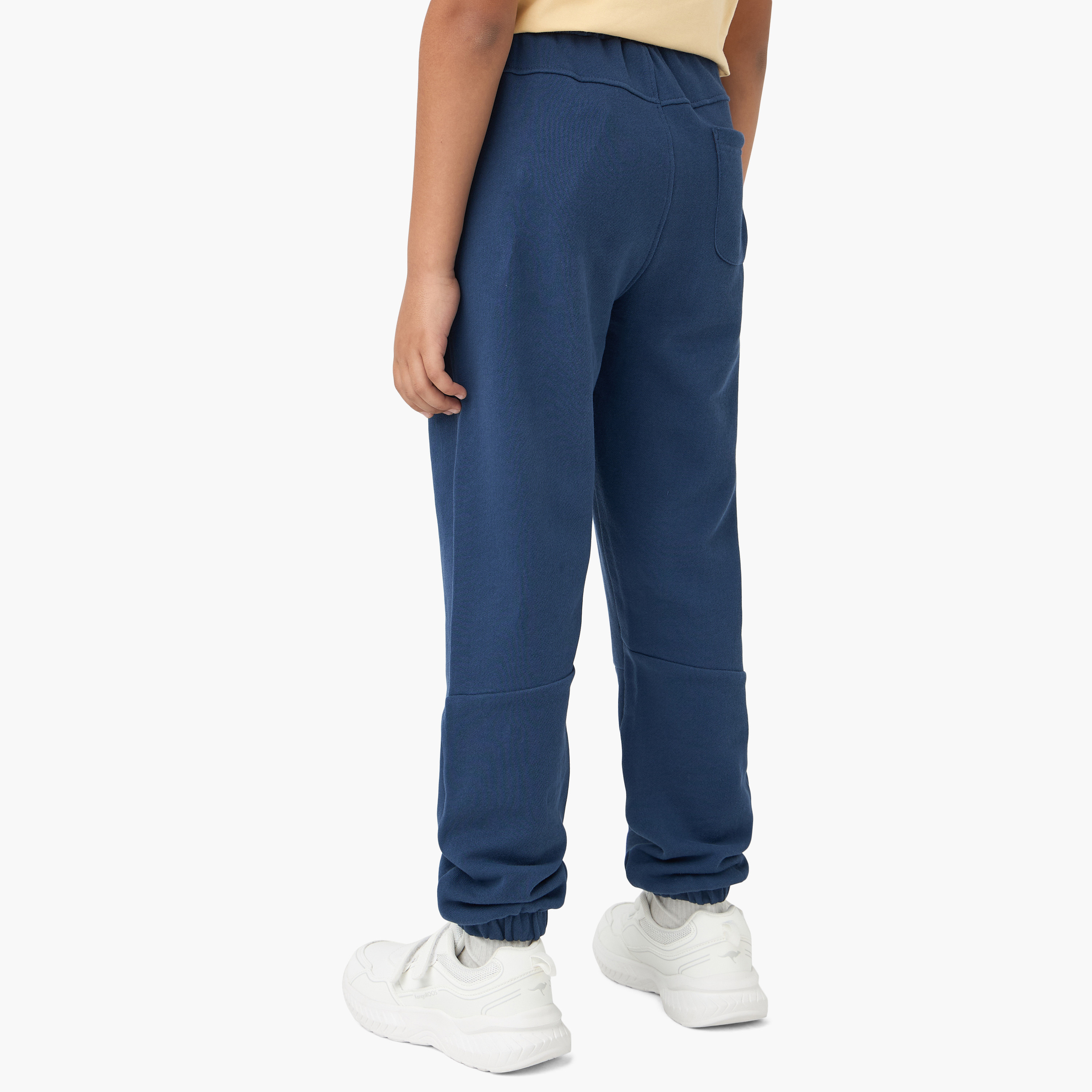 Juniors Solid Joggers with Drawstring Closure and Pockets-boys-clothing-bottoms-joggersandtrackpants-image-3