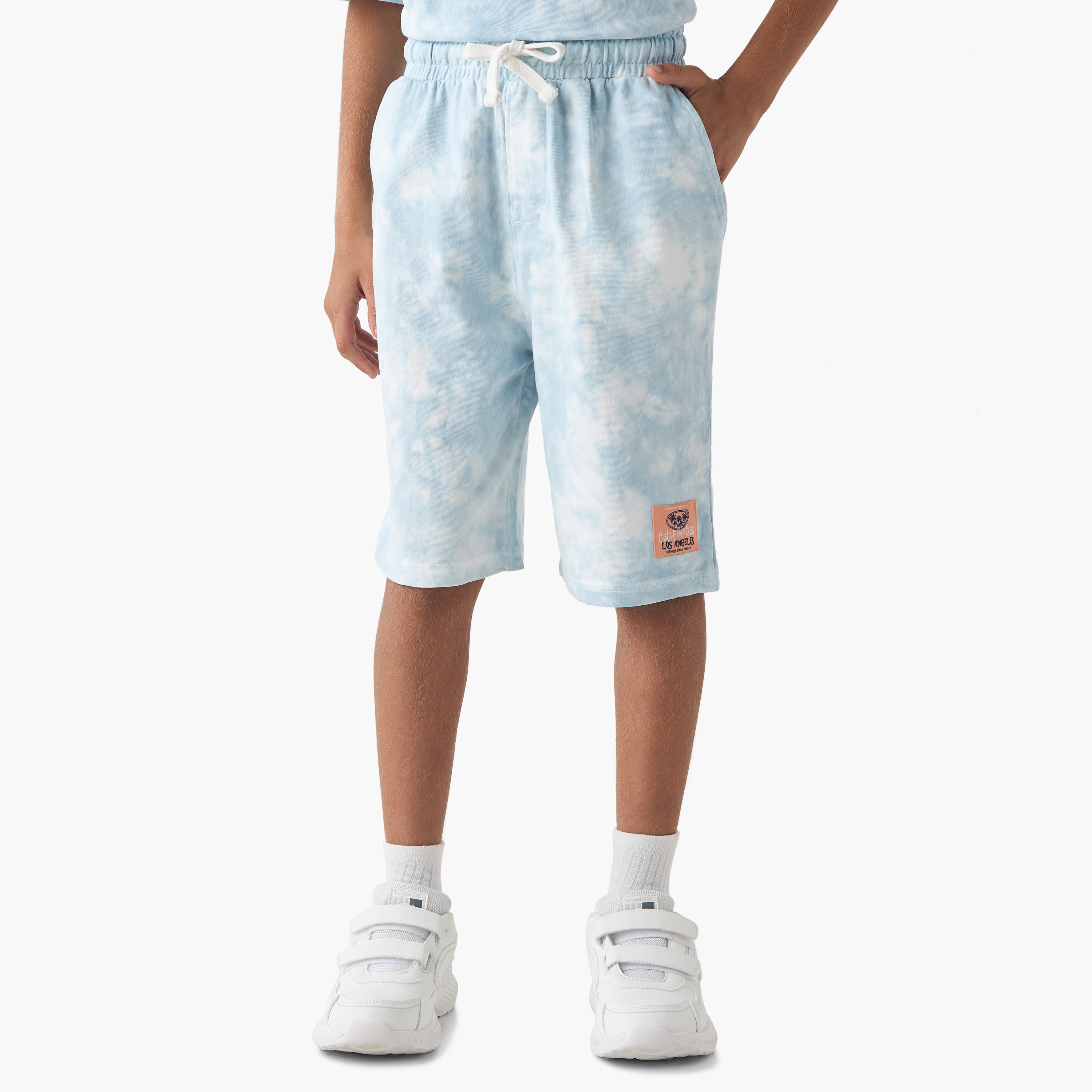 طقم شورت وتيشيرت بطبعات مصبوغة من جونيورز-boys-clothing-setsandcoords-image-3