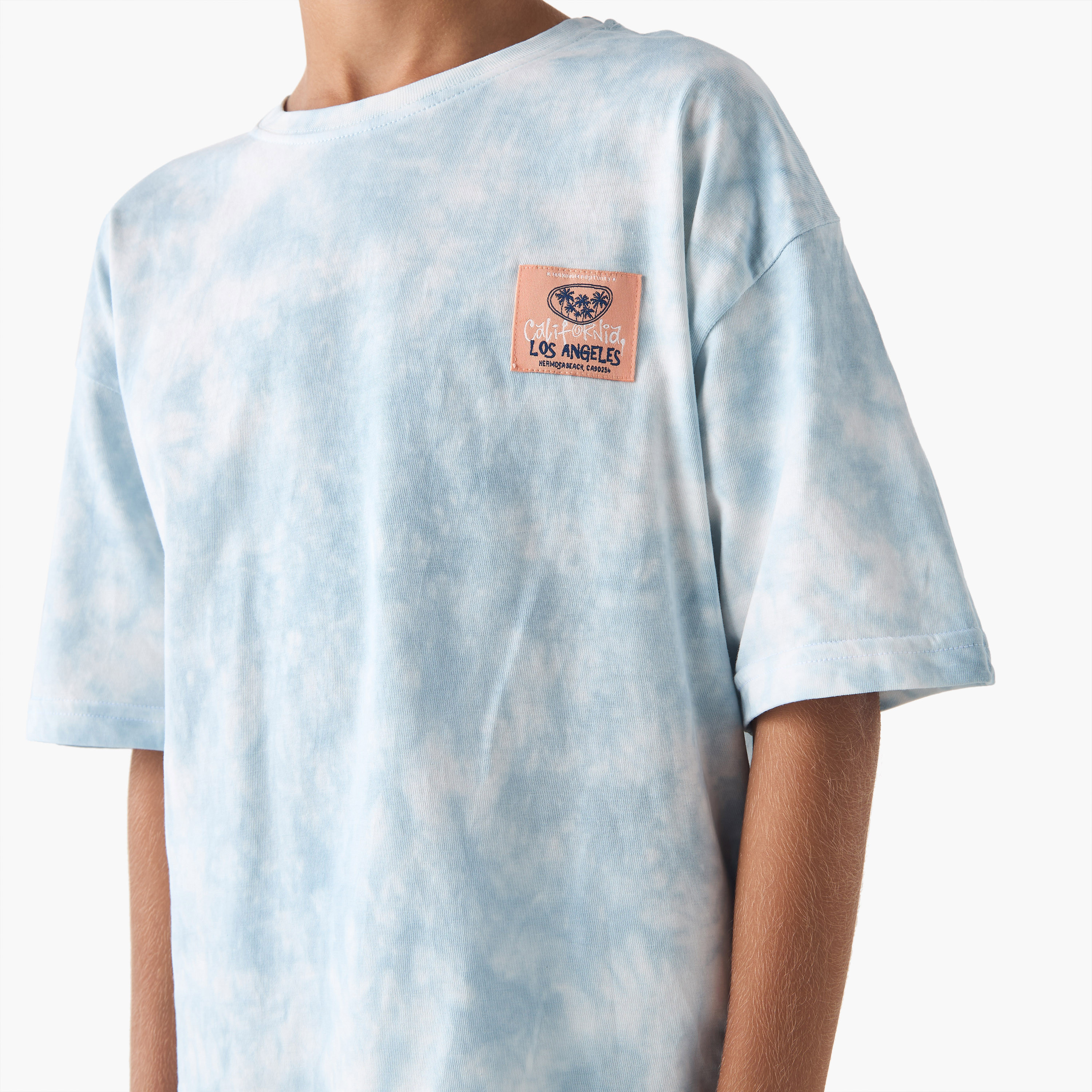 طقم شورت وتيشيرت بطبعات مصبوغة من جونيورز-boys-clothing-setsandcoords-image-5