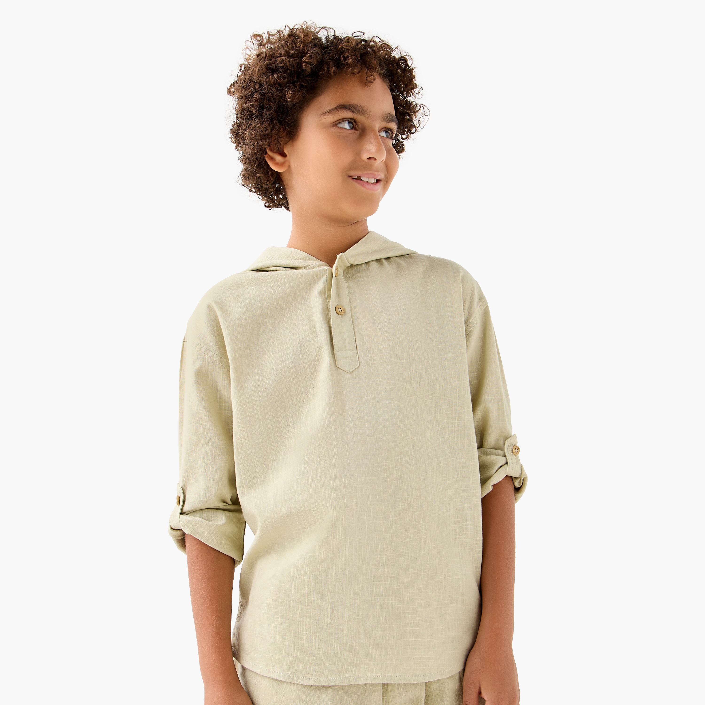 Juniors Hooded T-shirt and Shorts Set-boys-clothing-setsandcoords-image-2
