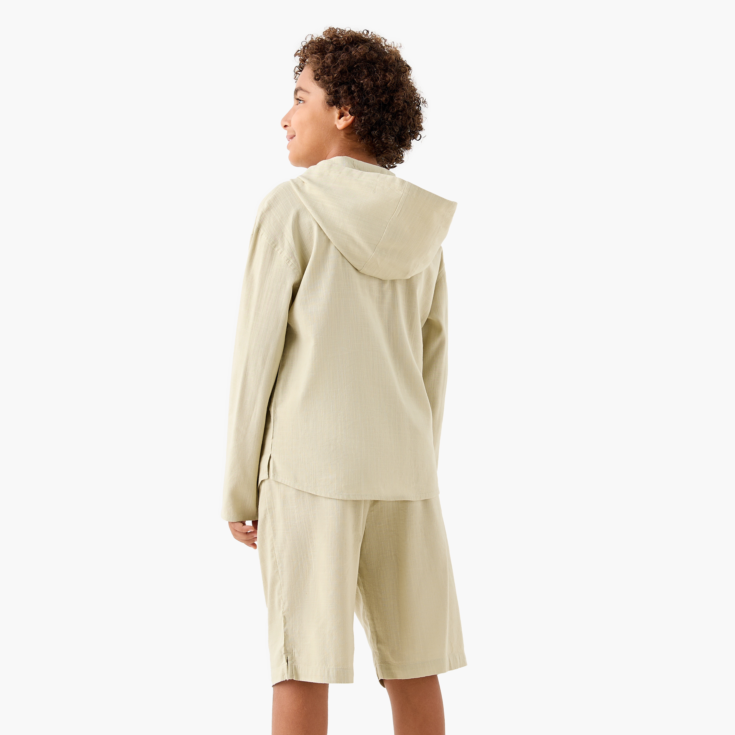 Juniors Hooded T-shirt and Shorts Set-boys-clothing-setsandcoords-image-4