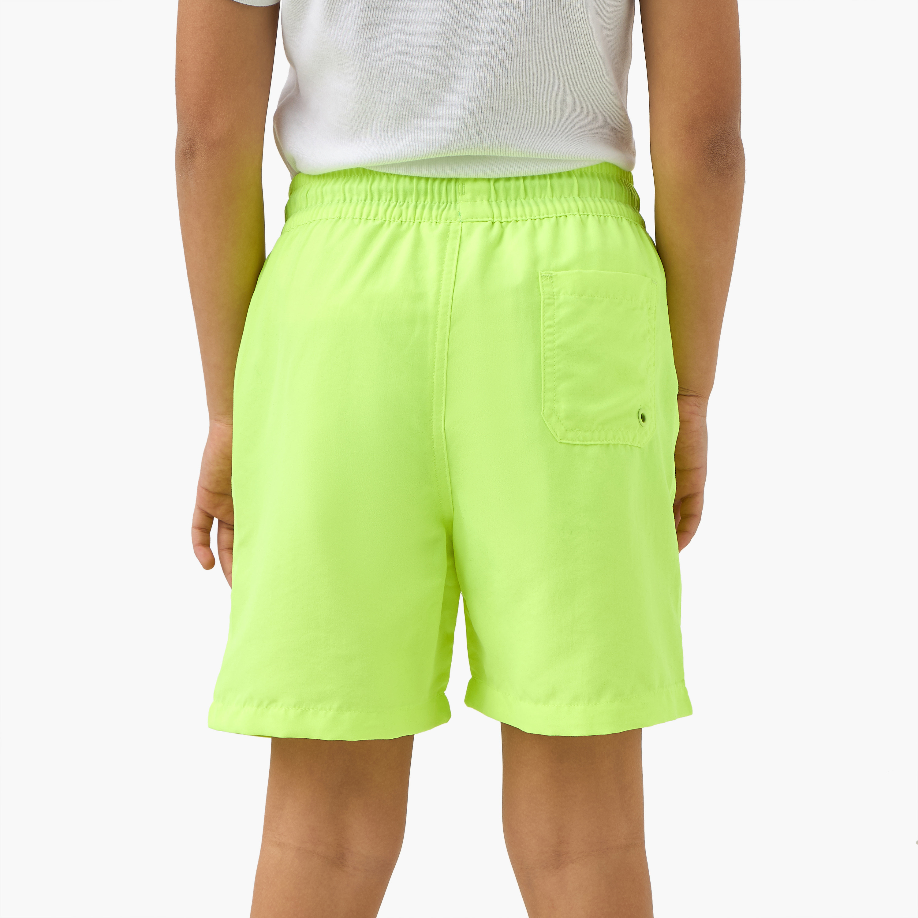 Juniors Typographic Applique Swim Shorts with Drawstring Closure-sports-boys-clothing-swimwear-image-3