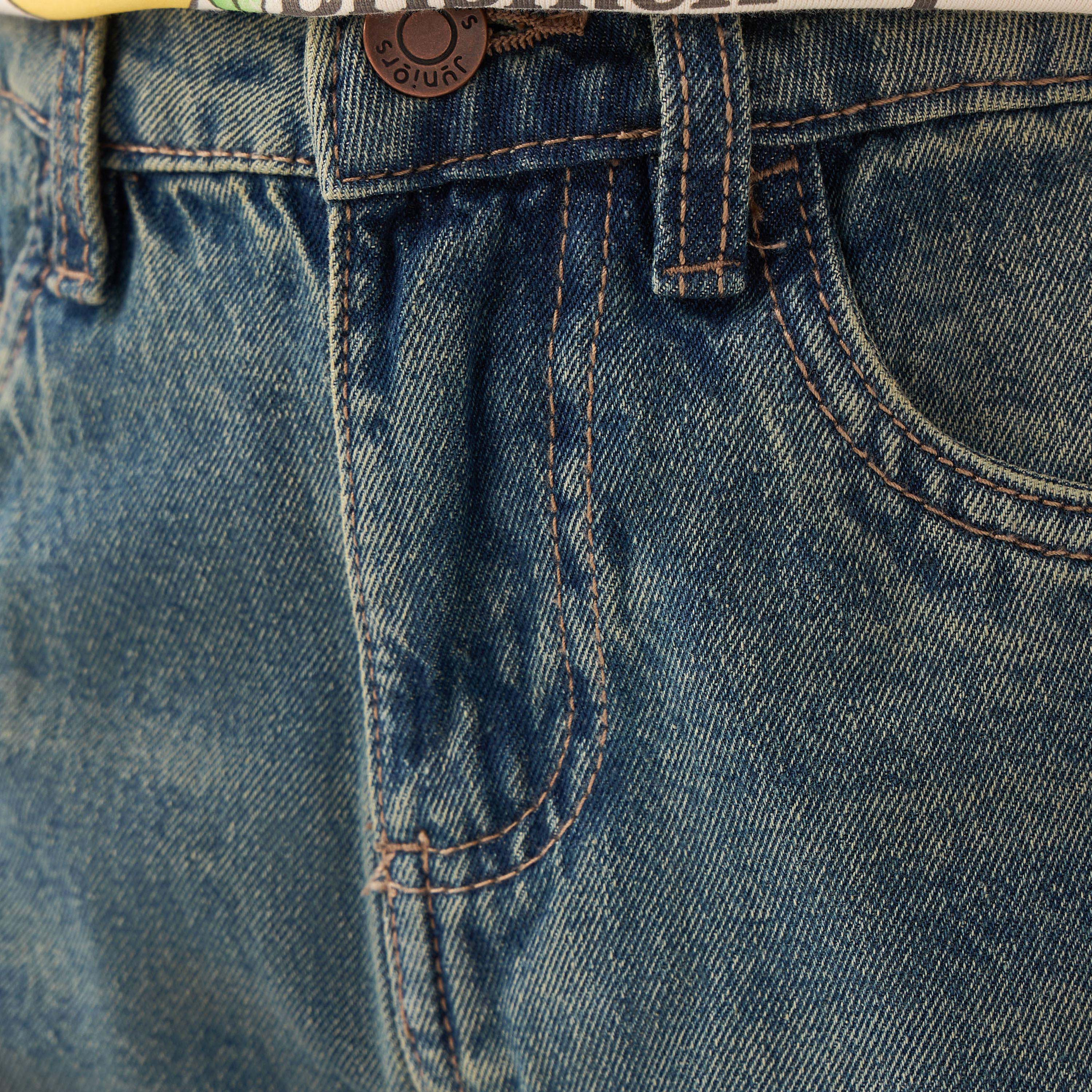 بنطلون جينز بقصة عادية للأولاد من جونيورز-boys-clothing-bottoms-jeans-image-5
