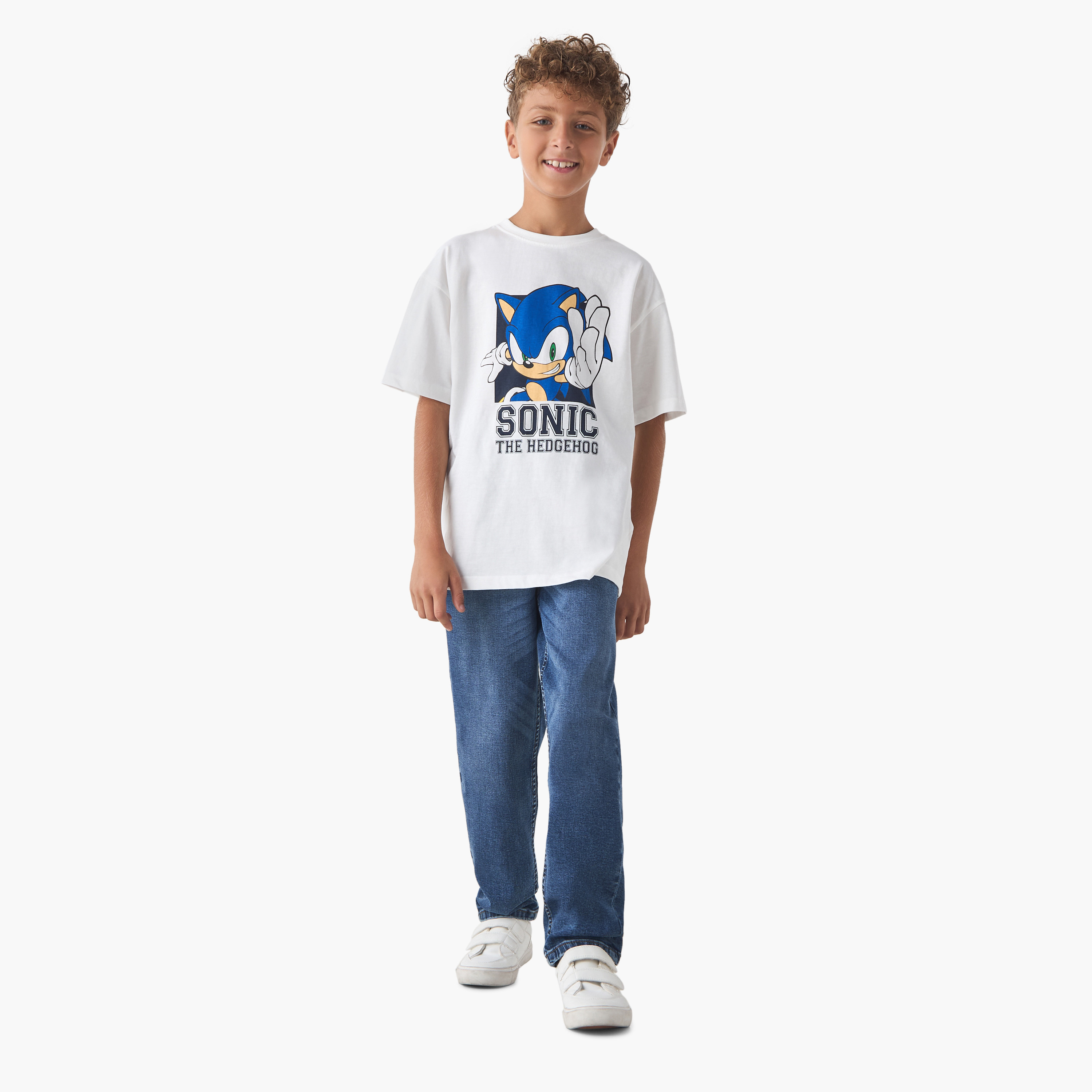 بنطلون جينز بقصة عادية مع زر إغلاق للأولاد من جونيورز-boys-clothing-bottoms-jeans-image-2